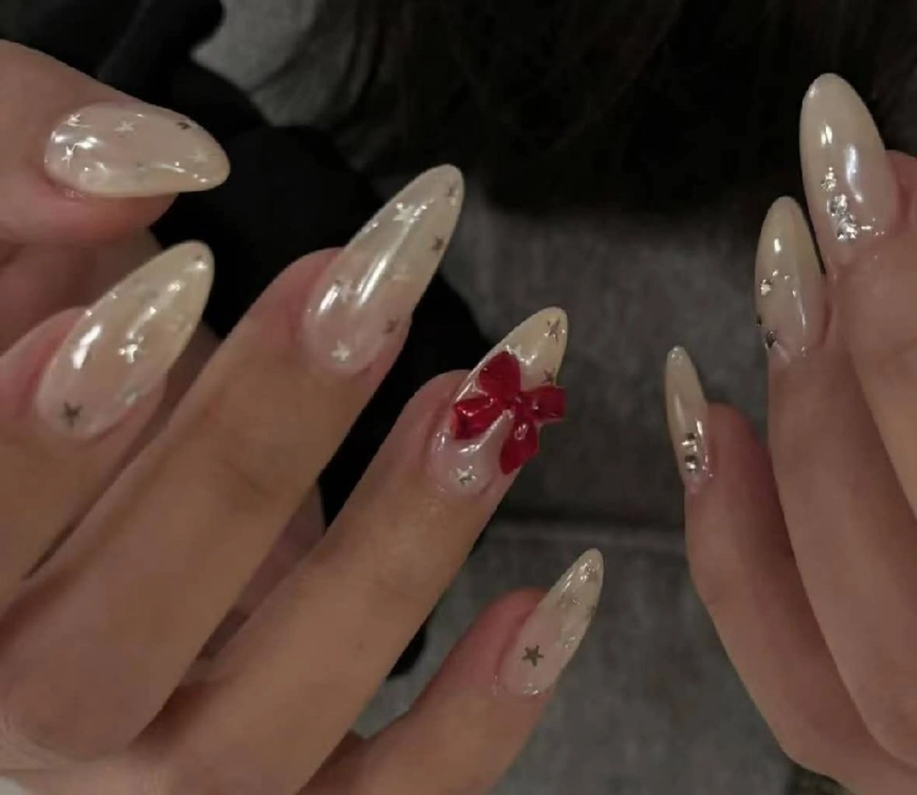 ネイル フラワーネイル フレンチネイル ジェルネイル ガラスフレンチ ハート ハンドネイル Oomiya 服部のネイルデザイン