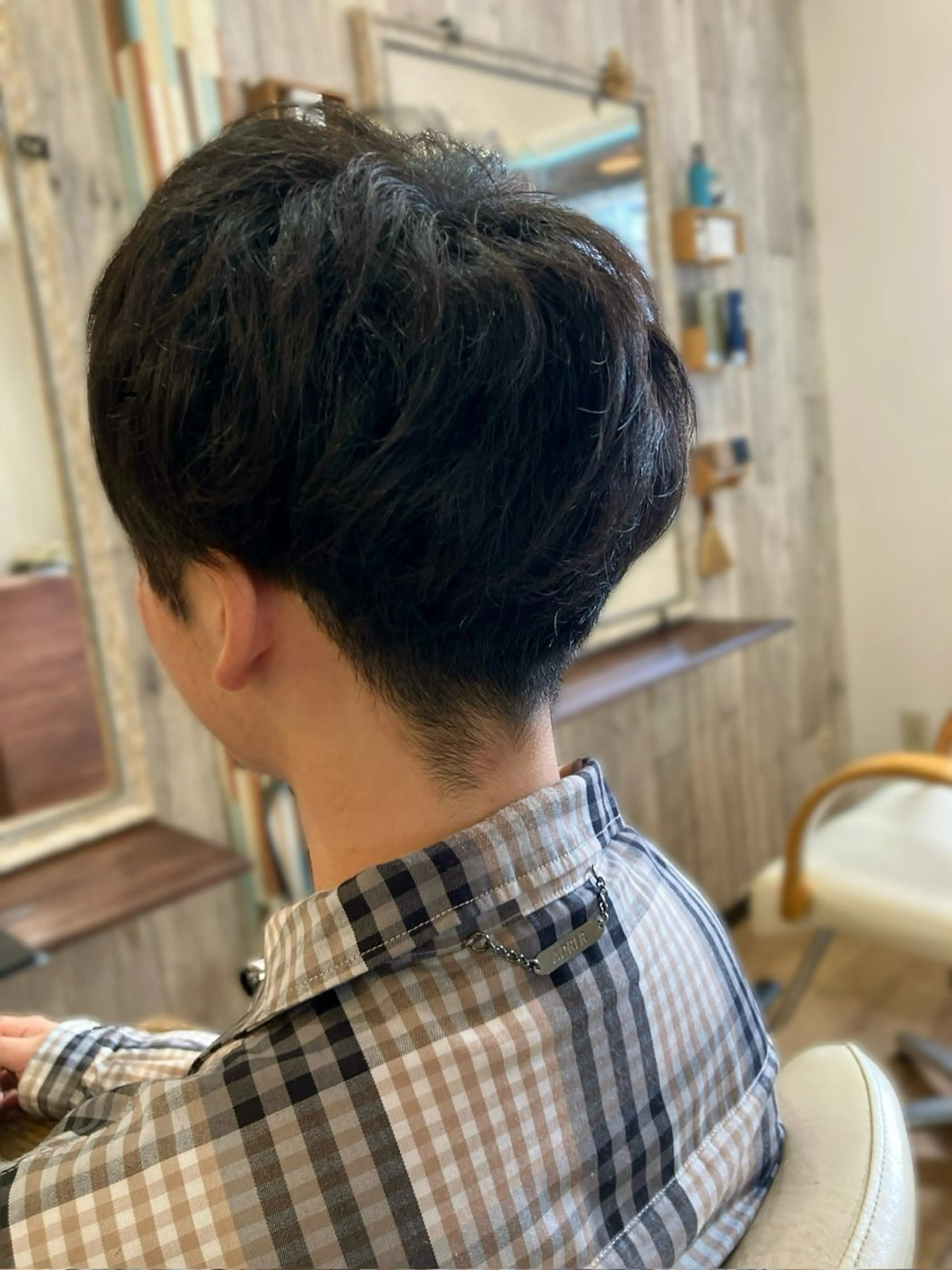 ショート メンズ マッシュ くせ毛 メンズサロンテラス所属・テラス 佐藤のヘアスタイル