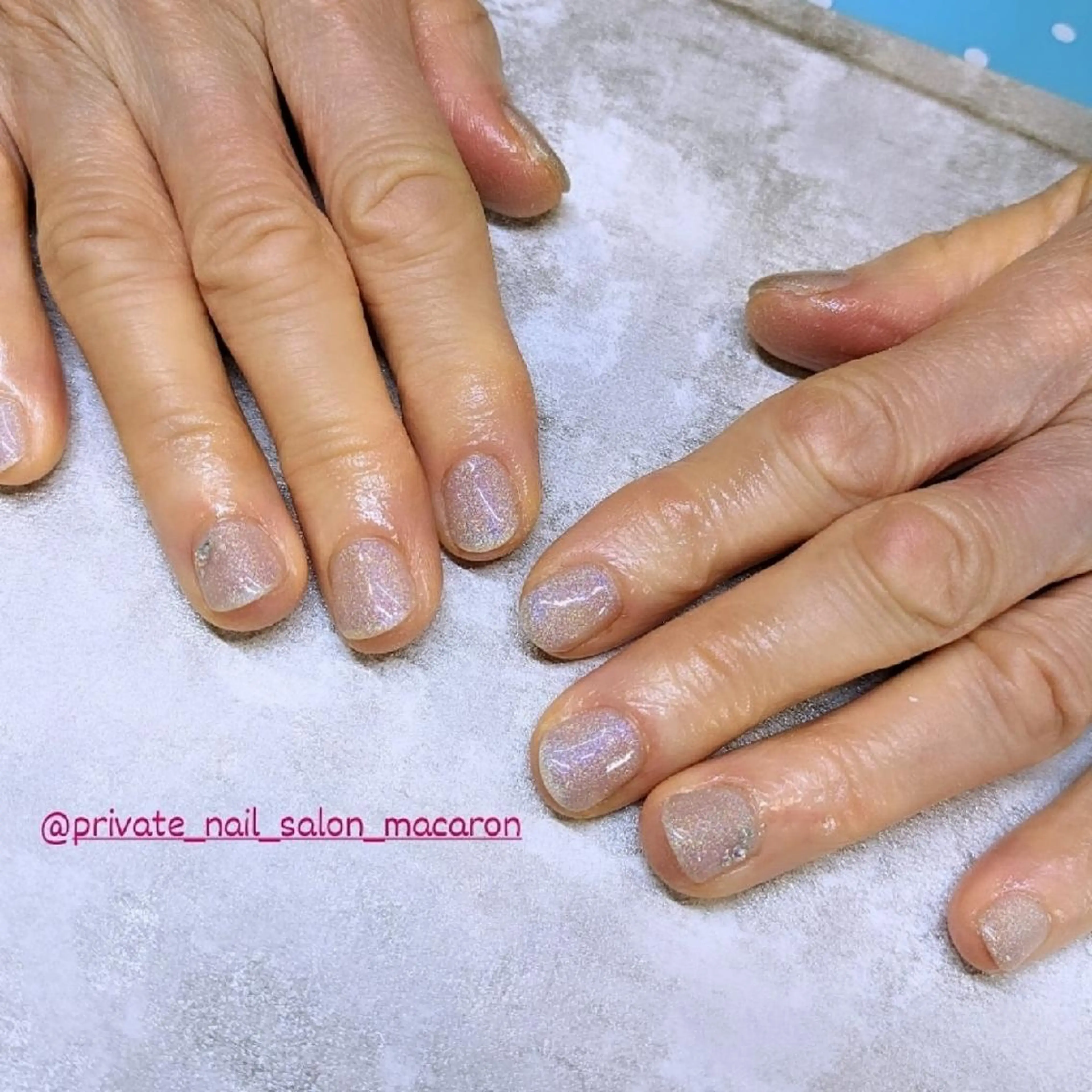 ネイル キラキラネイル ブライダルネイル ハンドネイル macaron♥所属・nail salon macaron のネイルデザイン