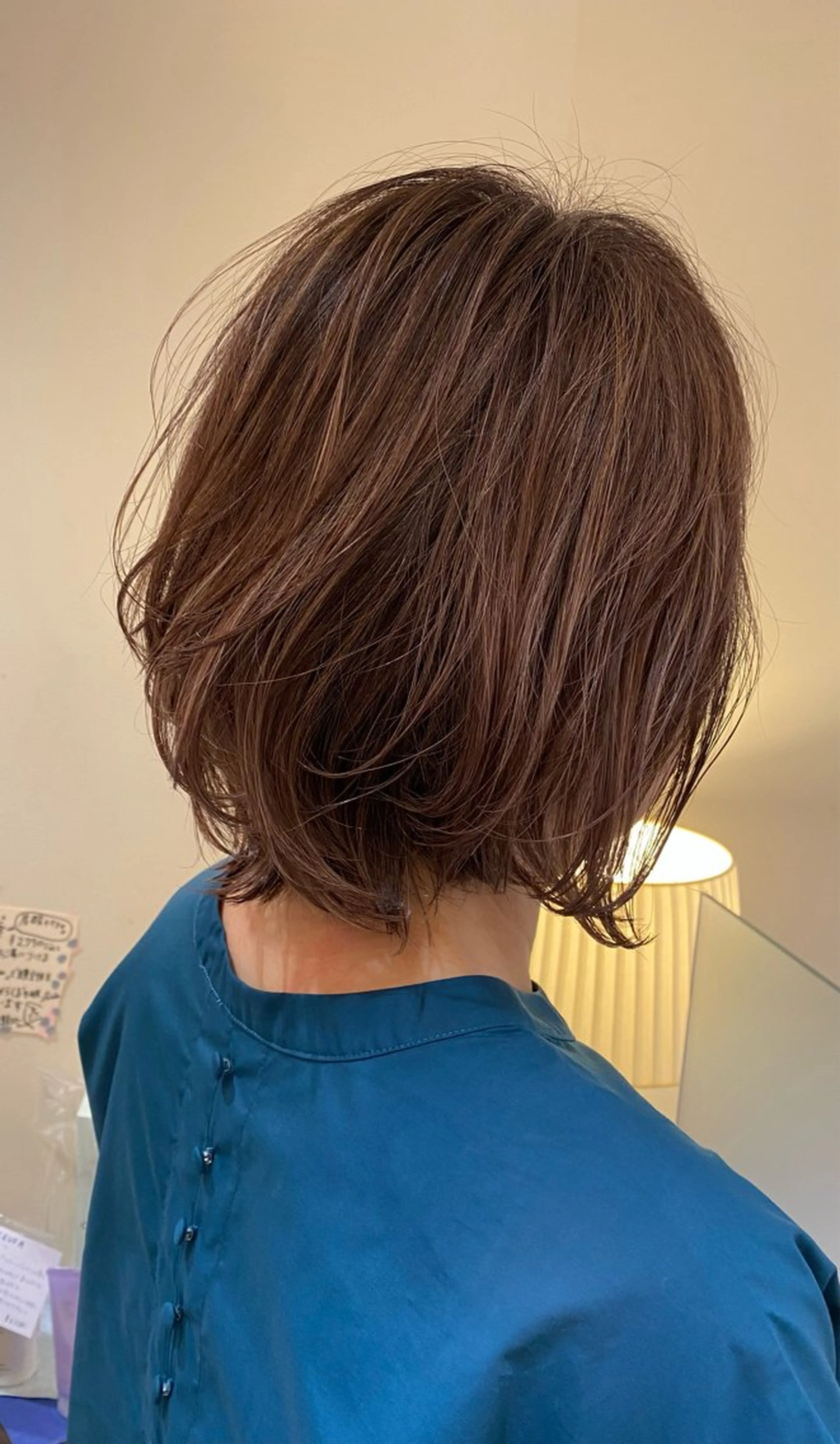 ミディアム カット ヘアカラー トリートメント BIANCO北堀江 AKANEのヘアスタイル