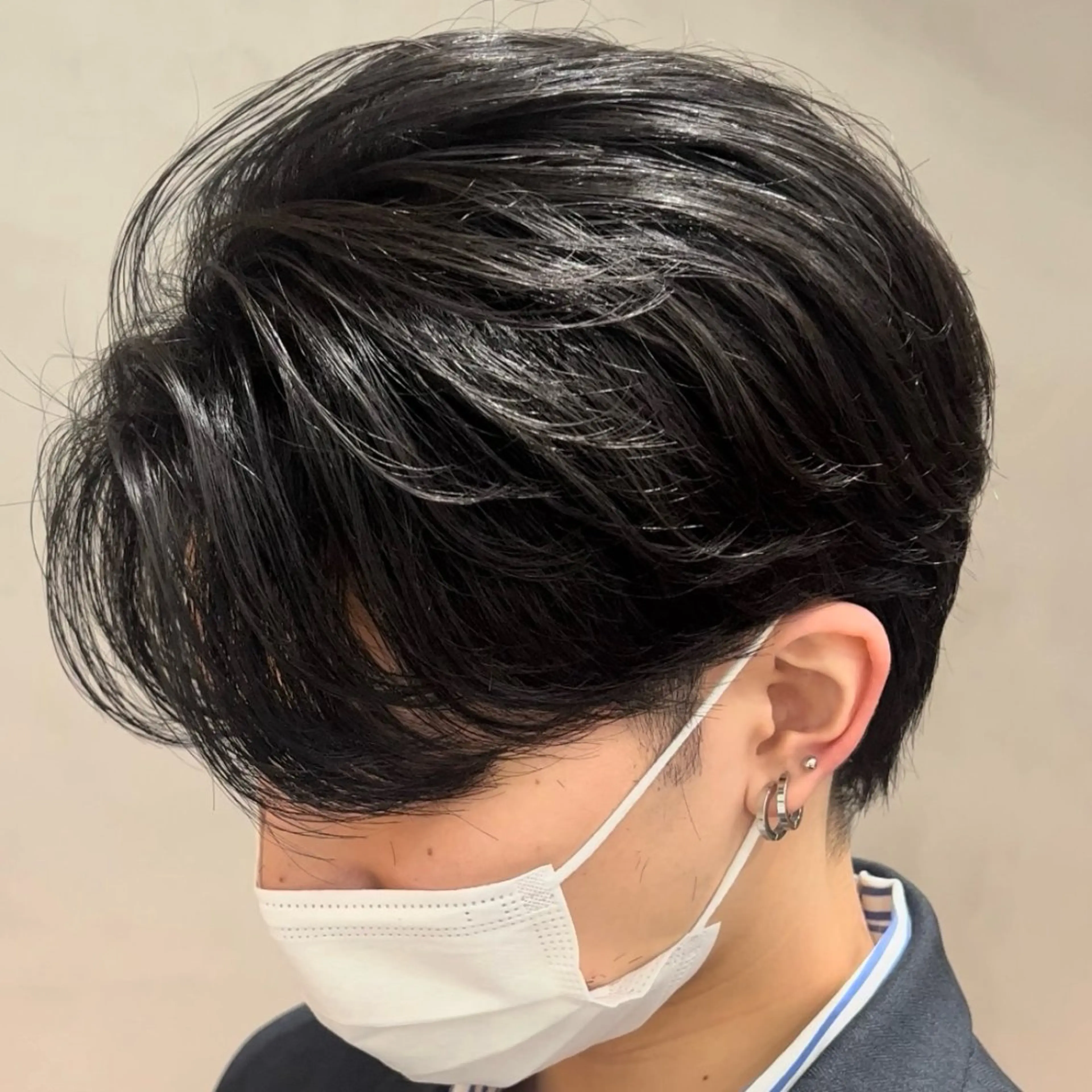 ミディアム パーマ ヘアアレンジ メンズ カット パーマ fifth Tokyo所属・fifth 石川 凪のヘアスタイル