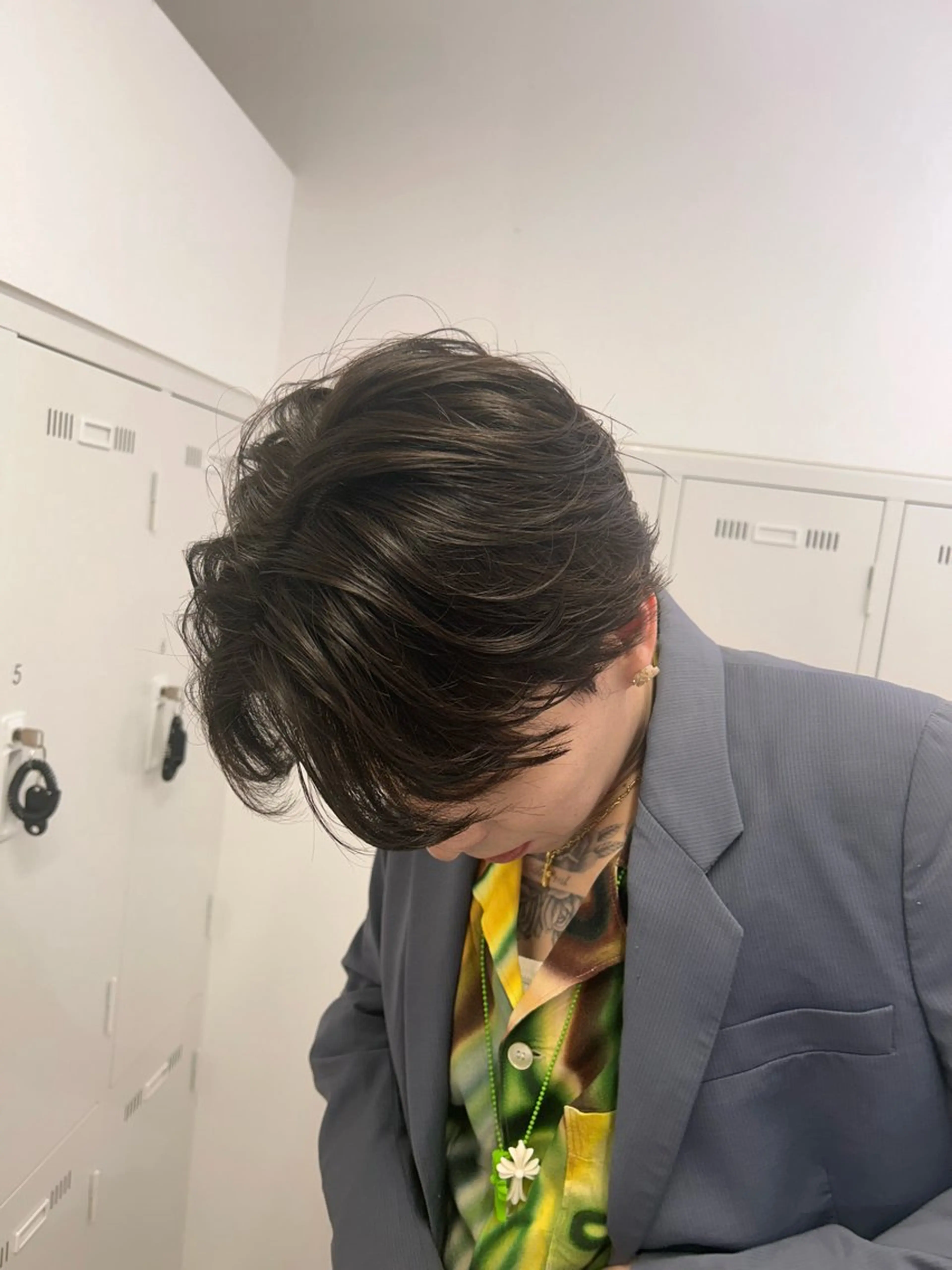 ミディアム パーマ メンズ カット パーマ ♠️メンズ特化／ 社 由樹♠️のヘアスタイル