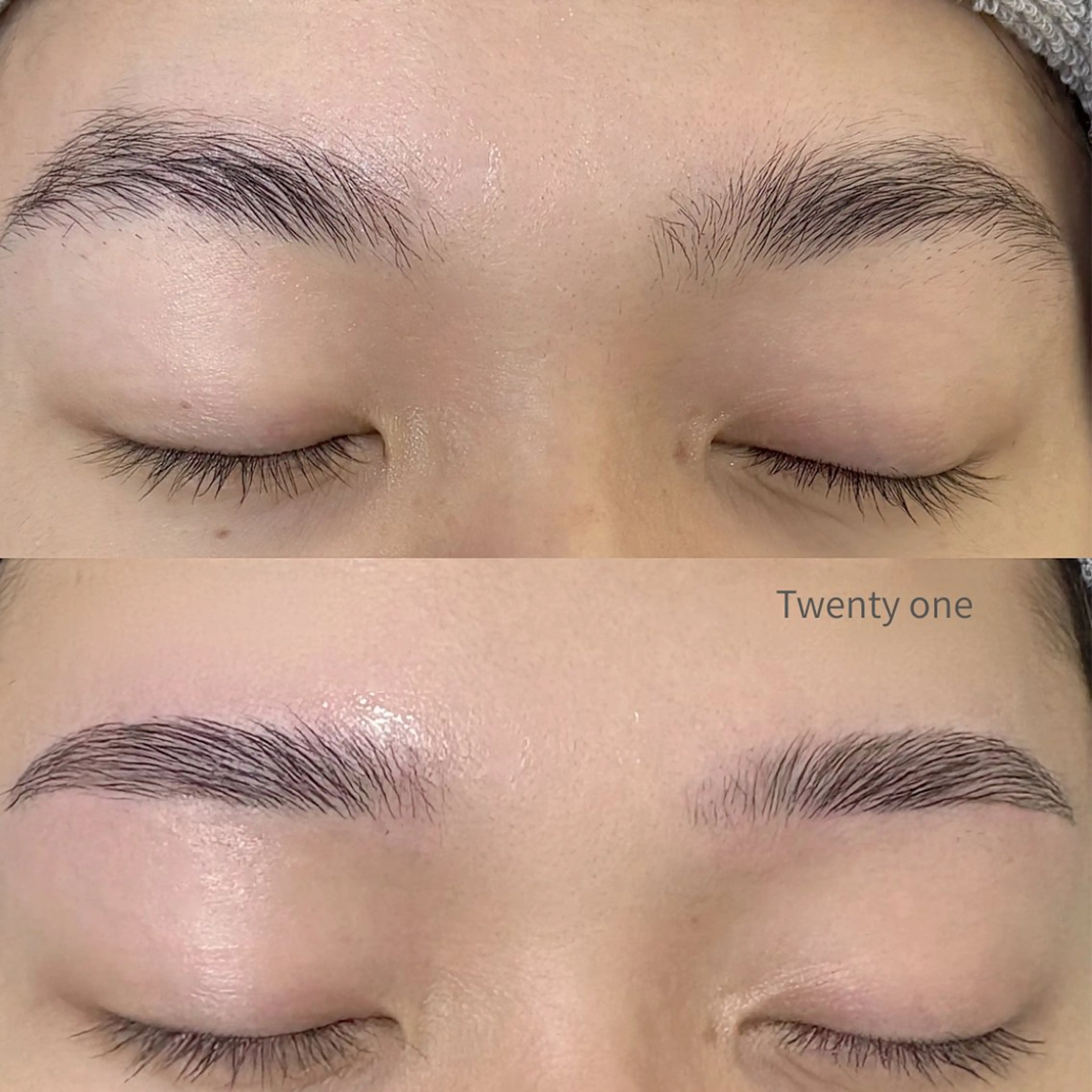 【今話題のハリウッドブロウリフト🦕】眉毛パーマ＋アイブロウスタイリング◎眉毛の生え癖を改善し、毛流れを整える技術ですの写真