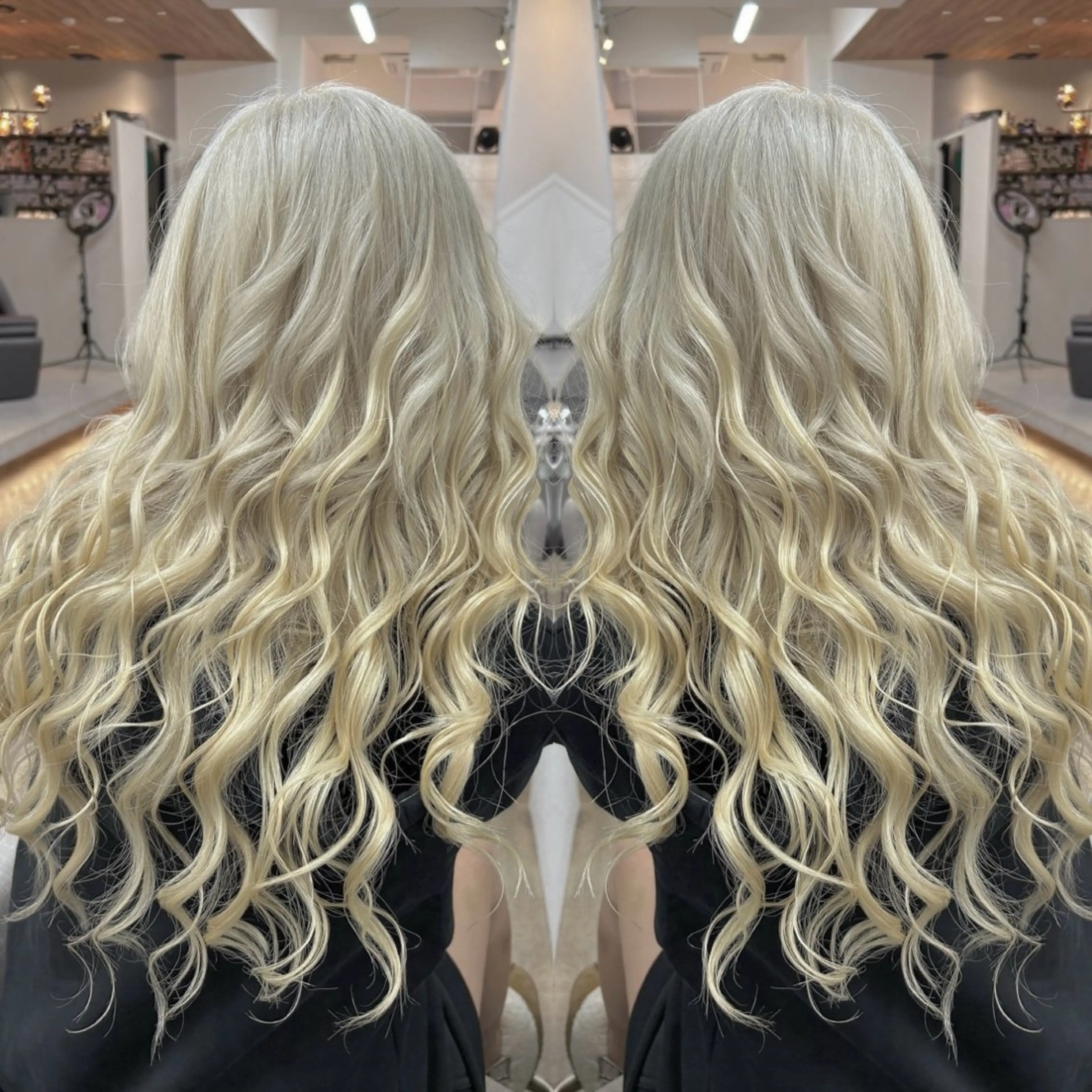 ロング カラー ブロンド ホワイトブロンド ヘアカラー grow渋谷所属・ギャル/grow渋谷 🌺Non👶🏾のヘアスタイル