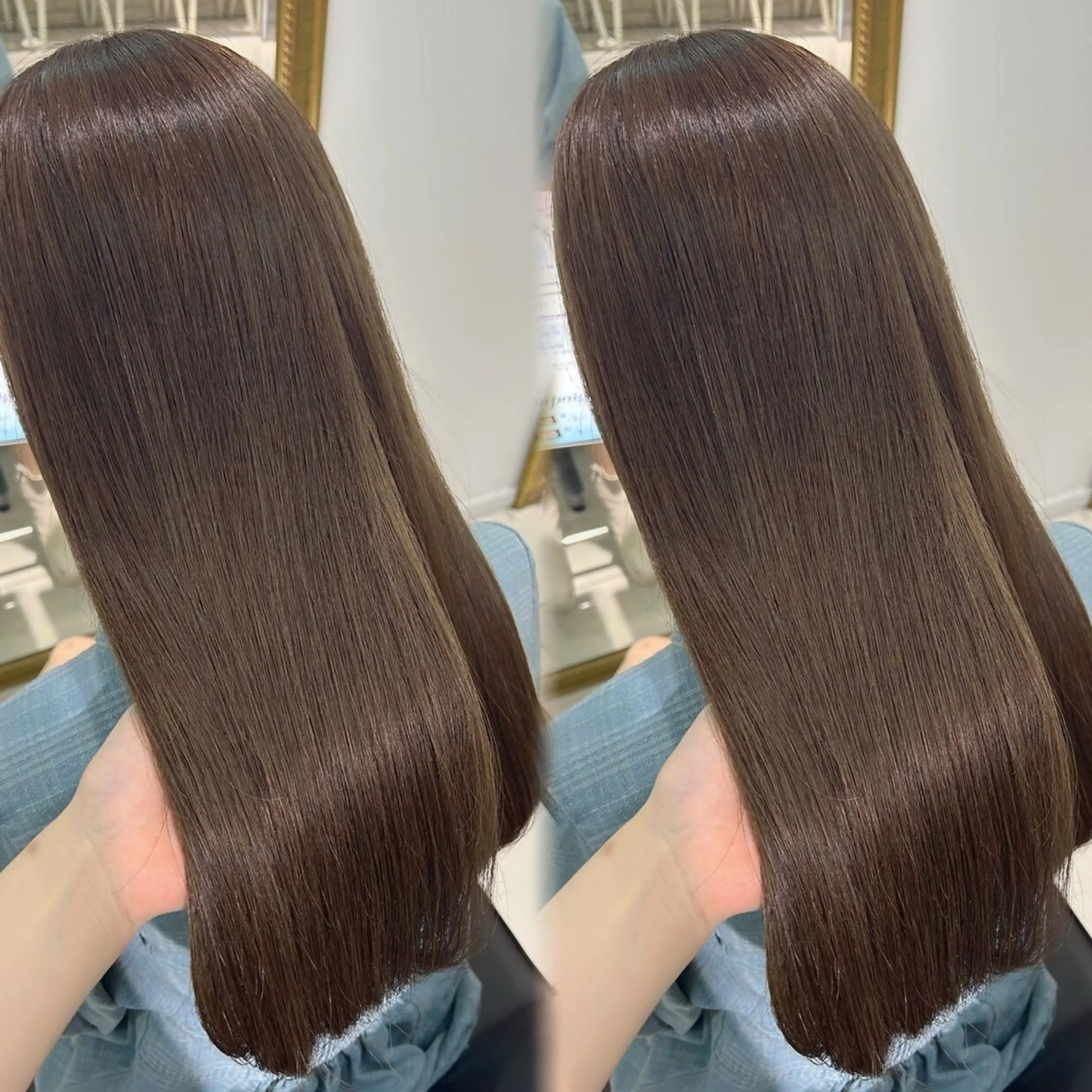 ロング ヘアカラー トリートメント 艶モテカラー miku🏳️‍⚧️のヘアスタイル