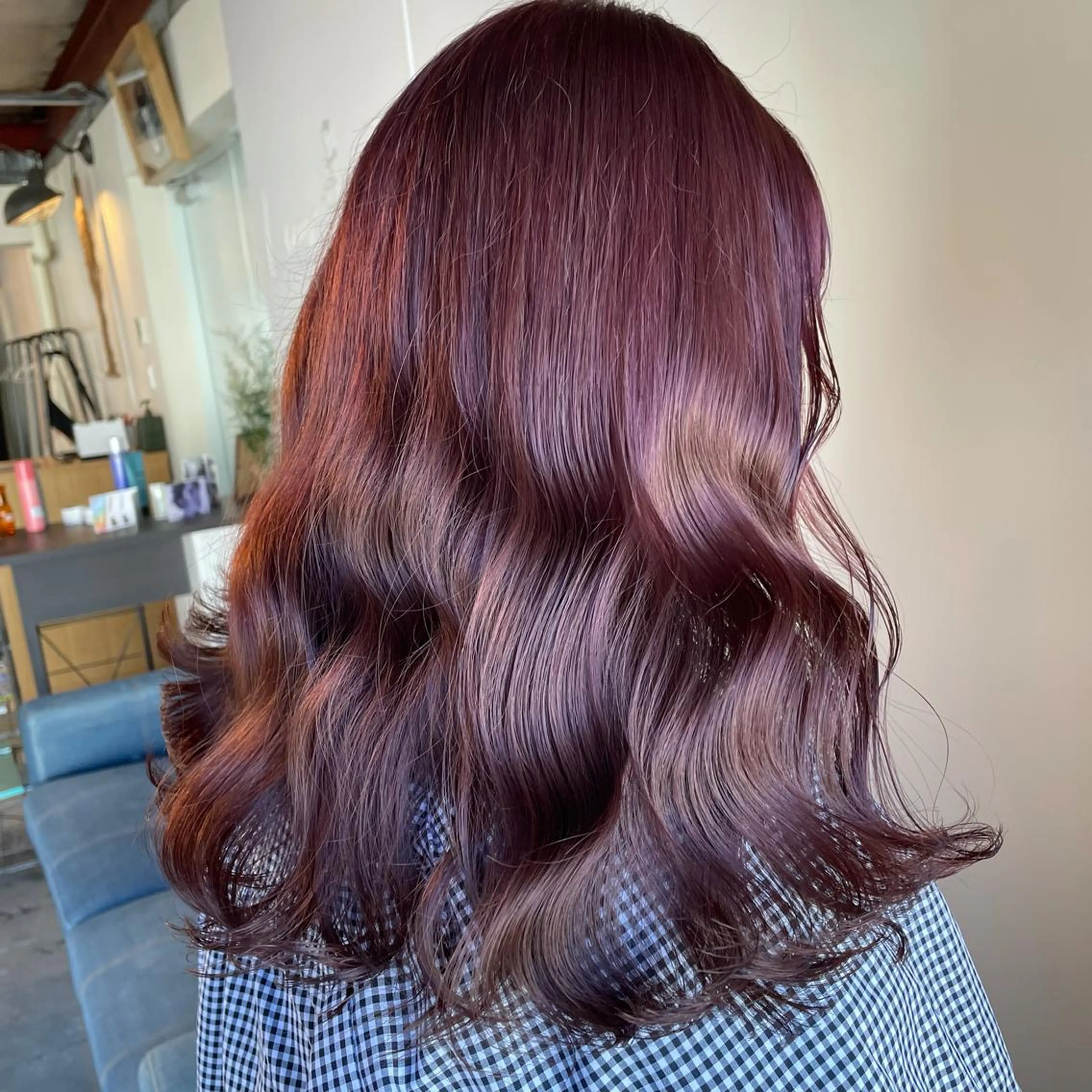 セミロング カラー ヘアアレンジ マツエク・マツパ 透明感カラー/推しカ ラー☁️JURAのヘアスタイル