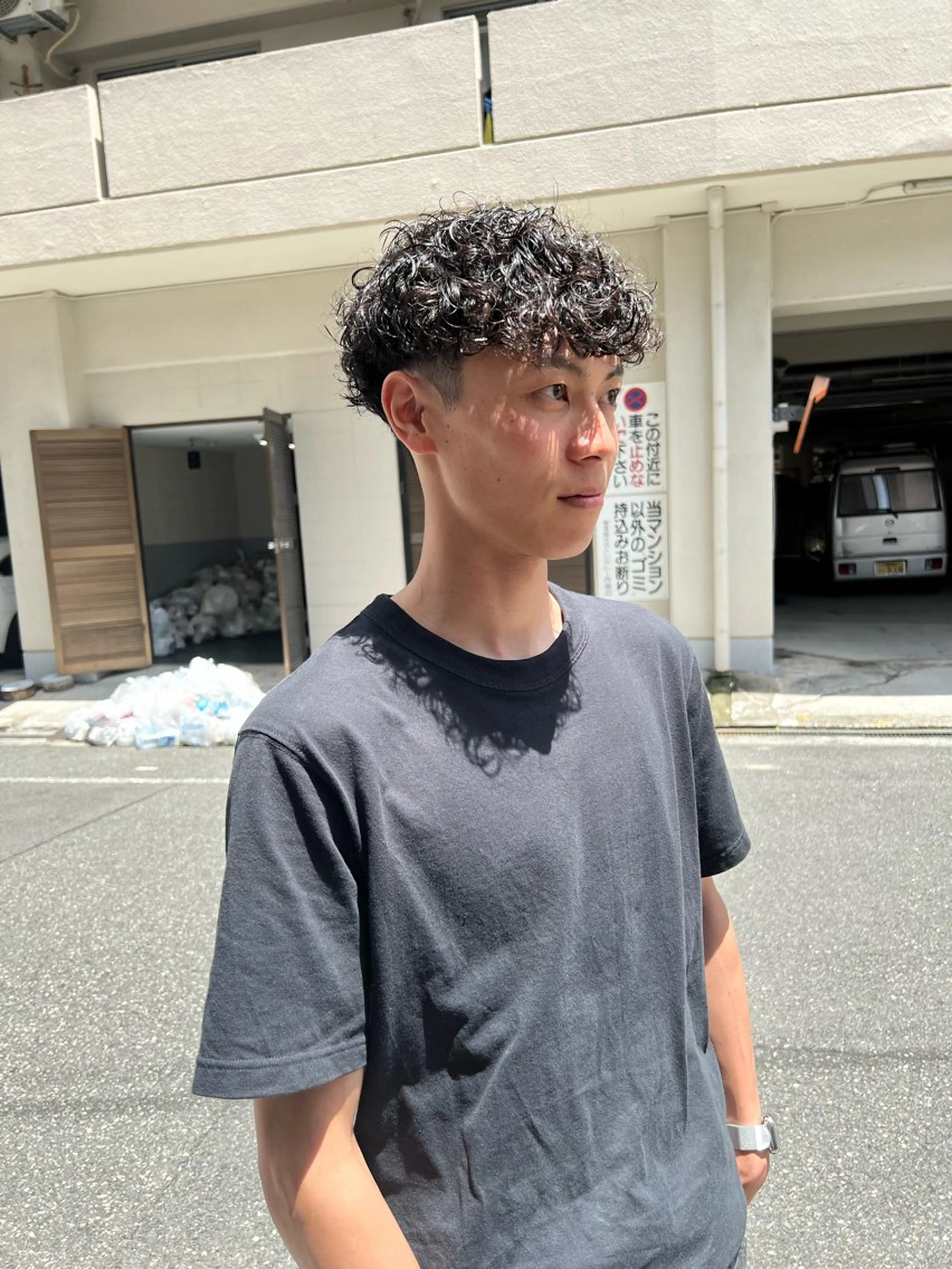 ショート パーマ メンズ 大阪メンズパーマ /スパイキー/らいのヘアスタイル