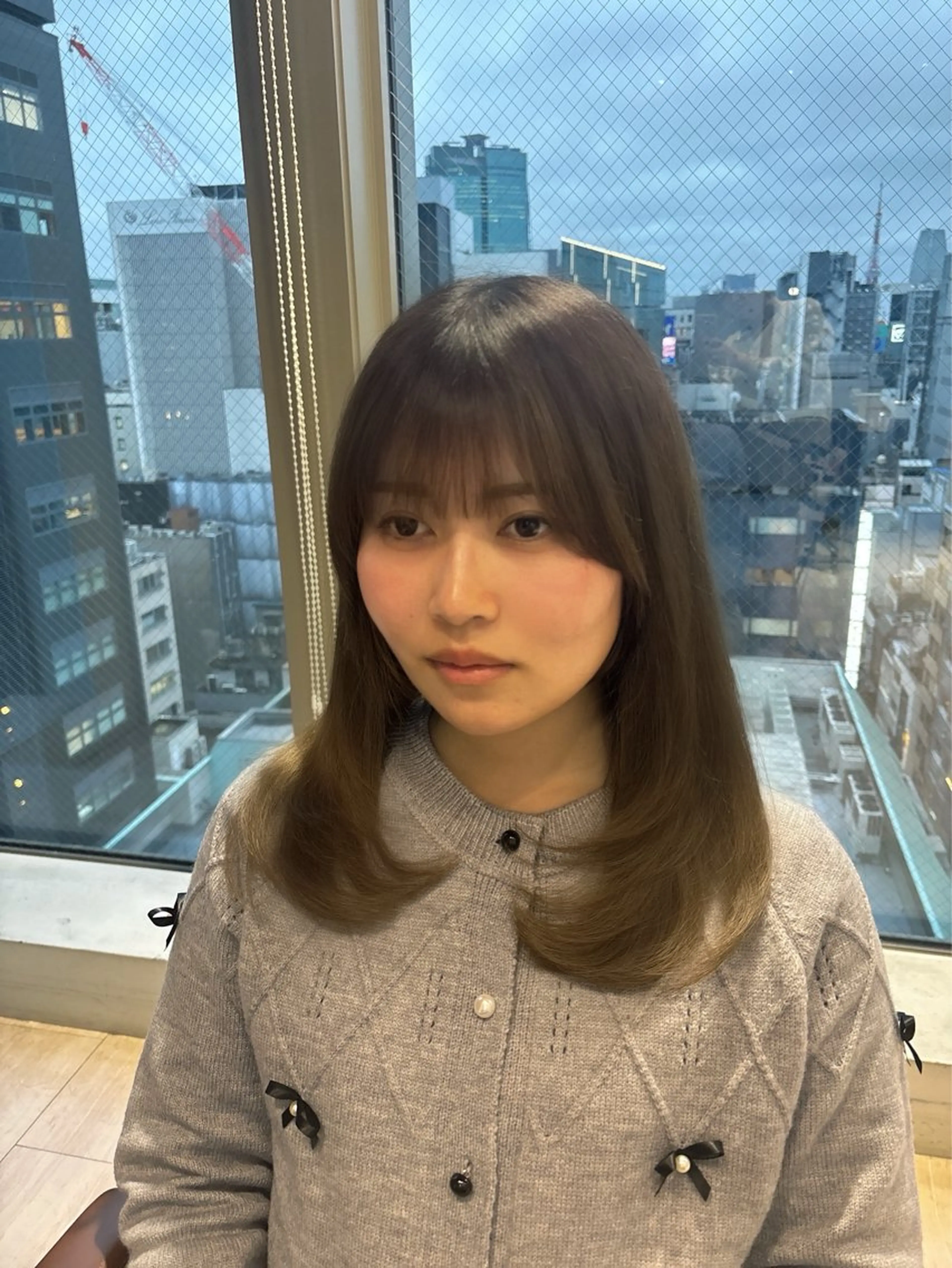 セミロング カット 🎀韓国ヘア🎀 𝓡𝓲𝓷𝓱𝓪のヘアスタイル