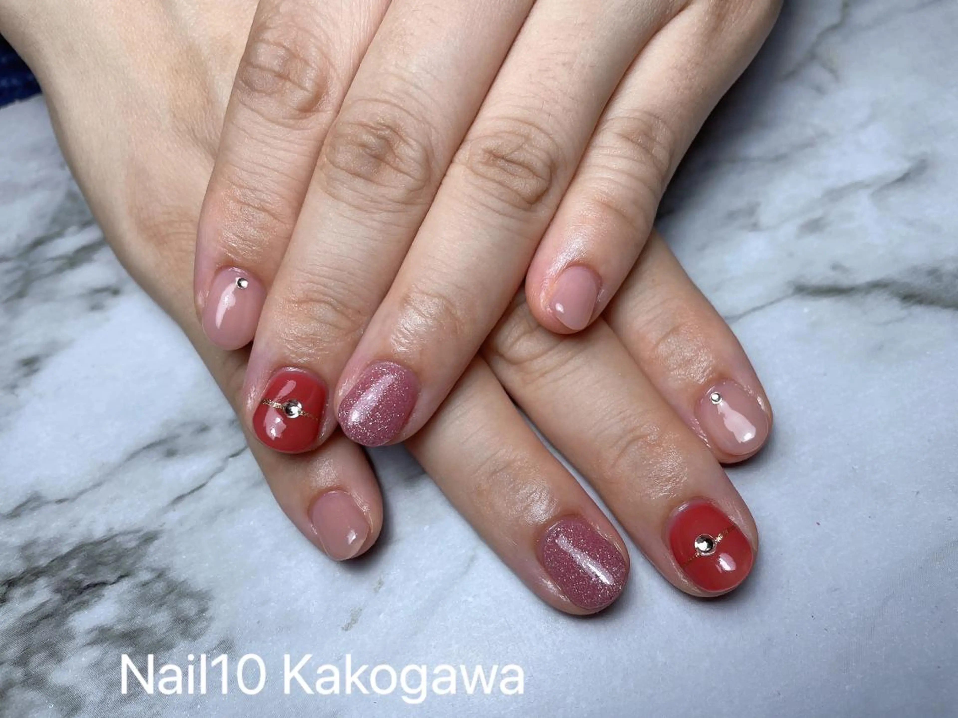 ネイル ストーンネイル Nail10 Kakoのネイルデザイン