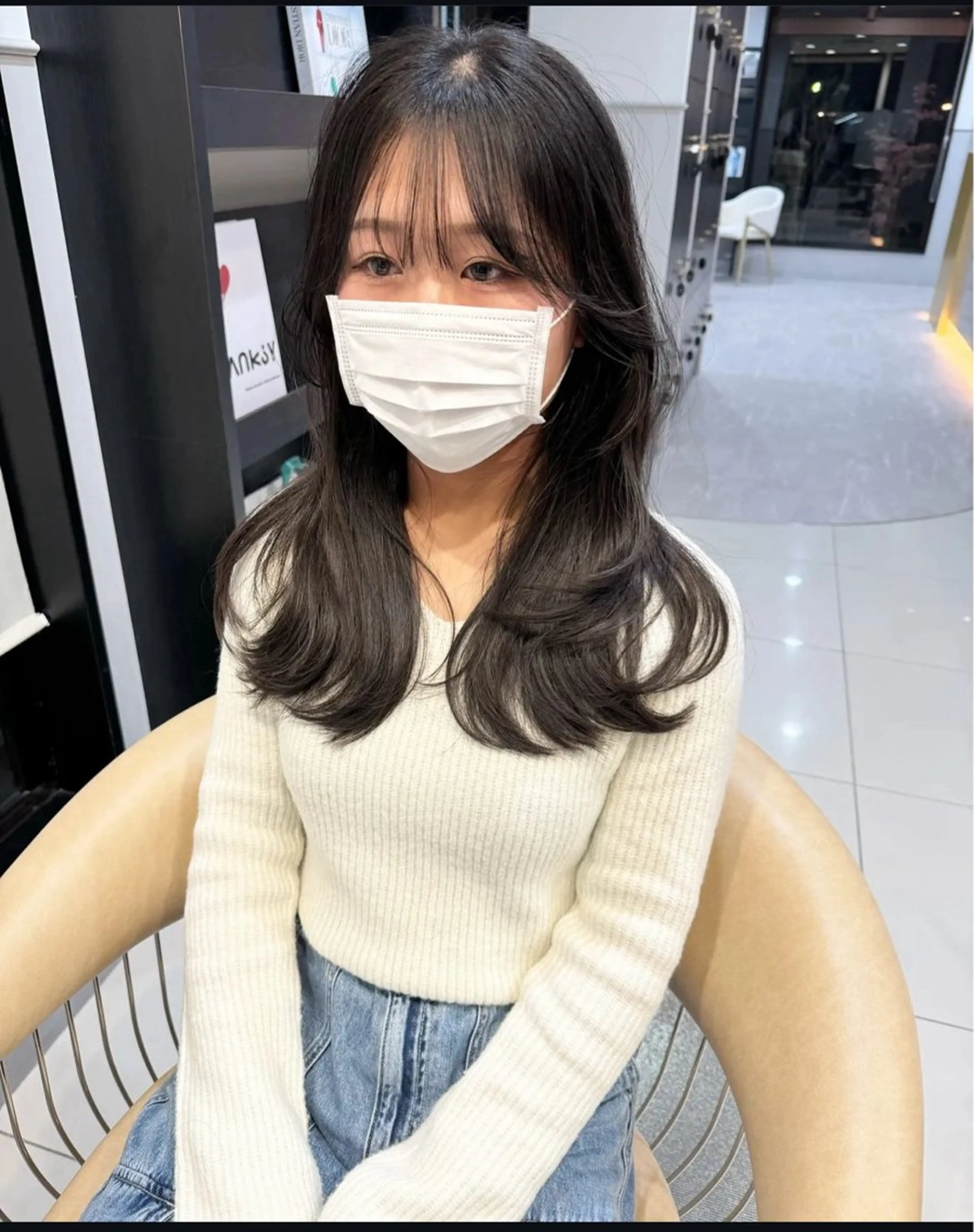 ロング 長尾 康生のヘアスタイル