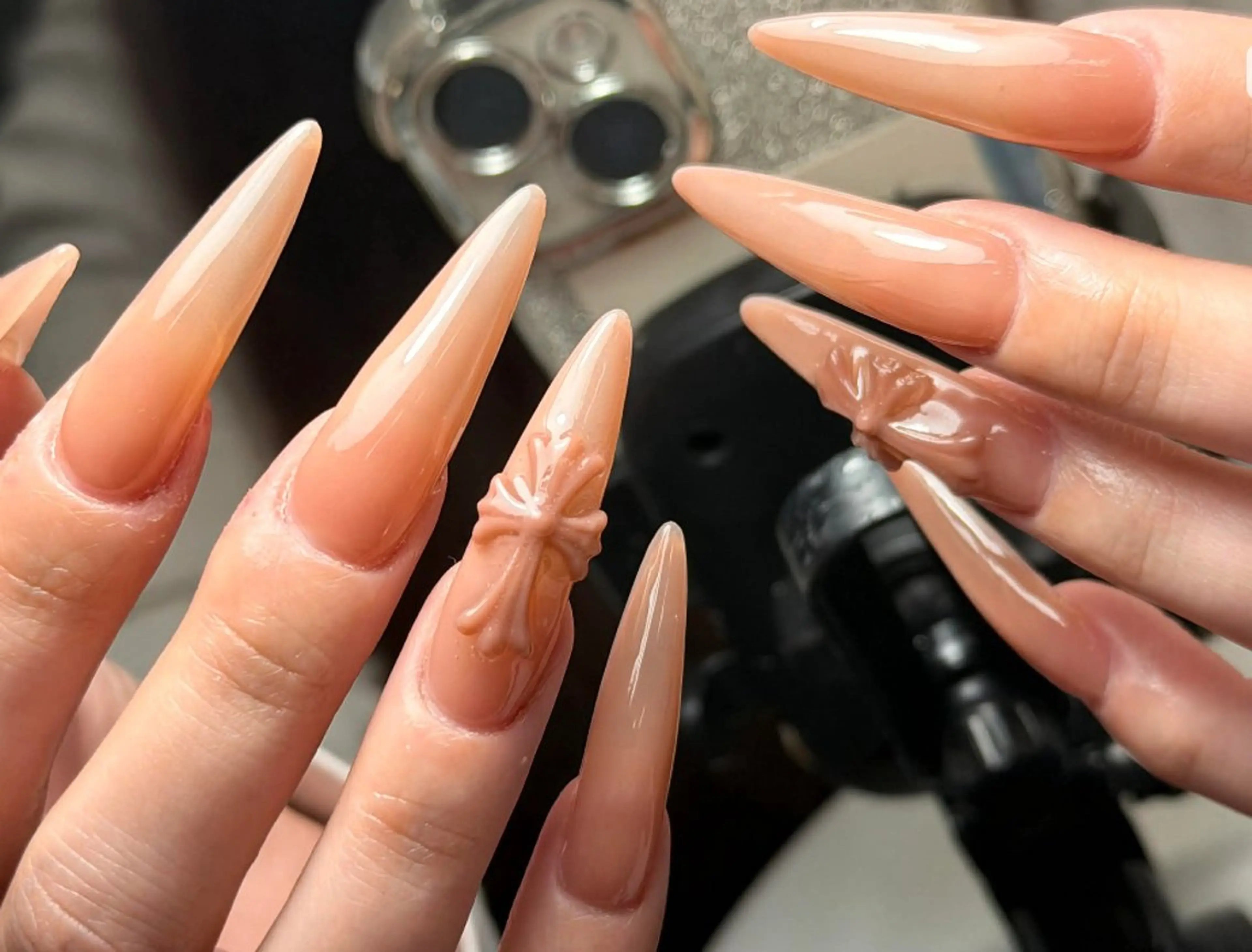 ネイル 韓国ネイル 持ち込み ニュアンスネイル ネイルチップ ハンドネイル Tini ANA.CHUOのネイルデザイン