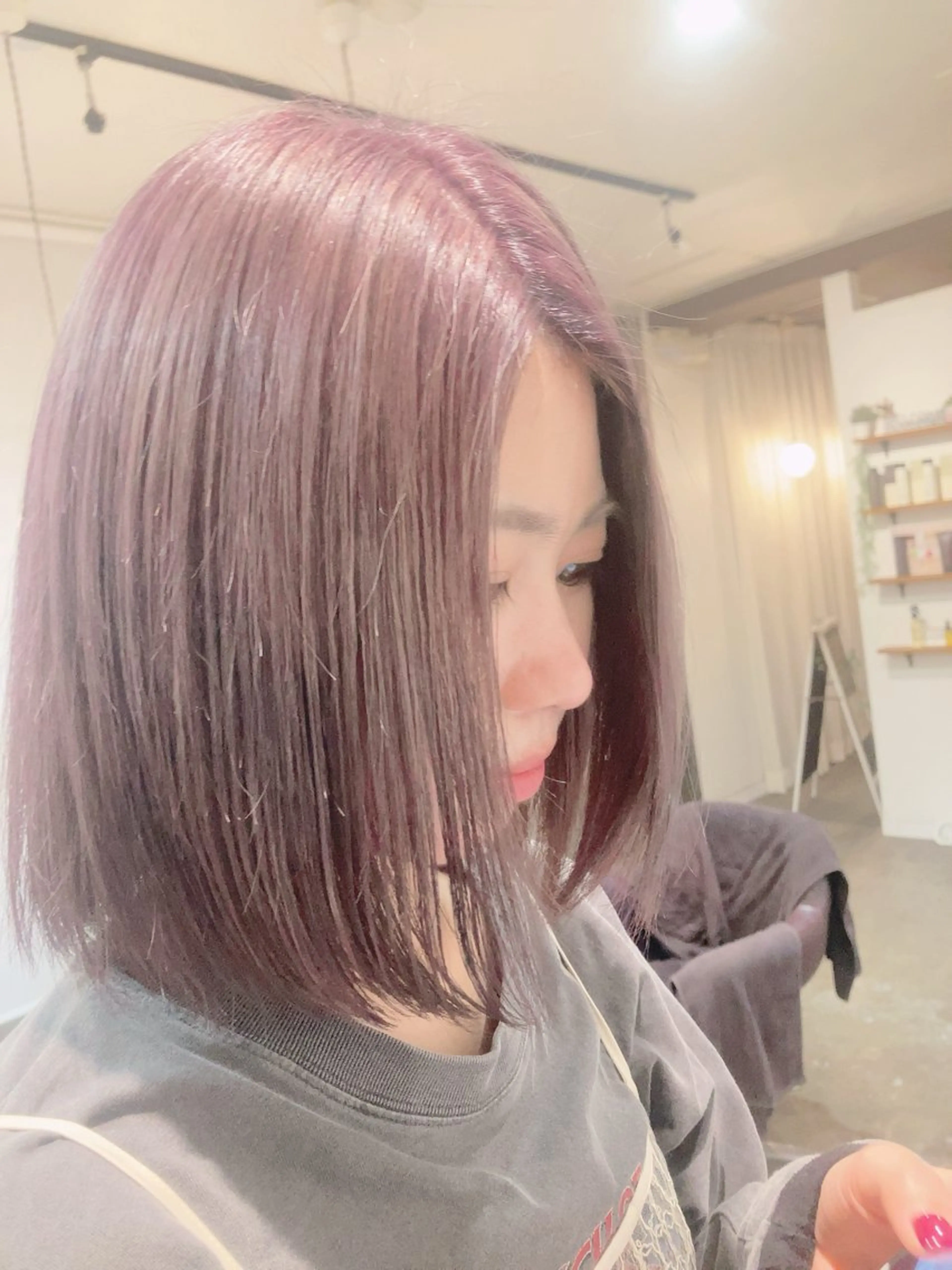 カラー 【透明感カラー】 上村響月のヘアスタイル