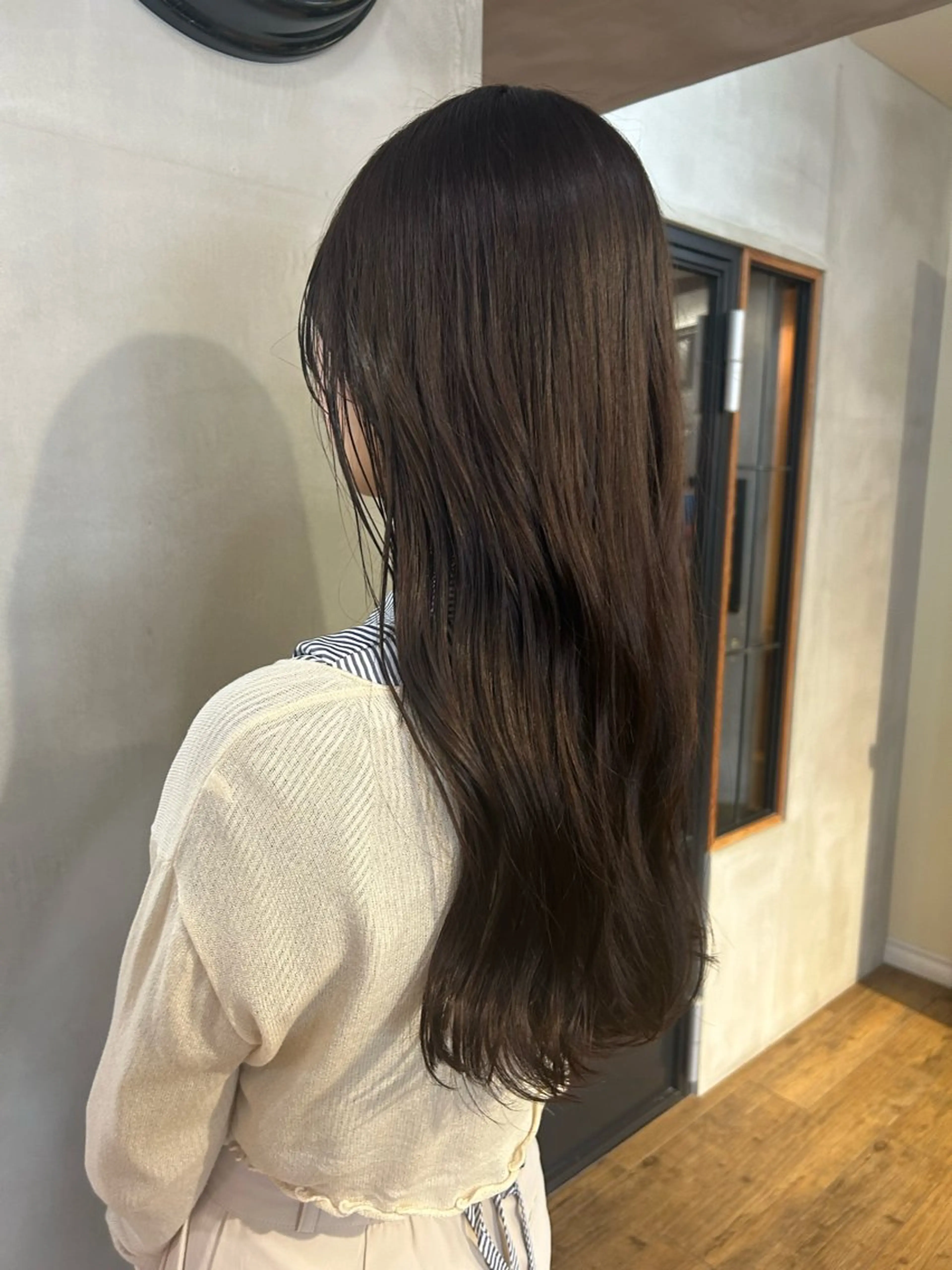 ロング カラー ベージュカラー ブラウンカラー きよまつ みさきのヘアスタイル