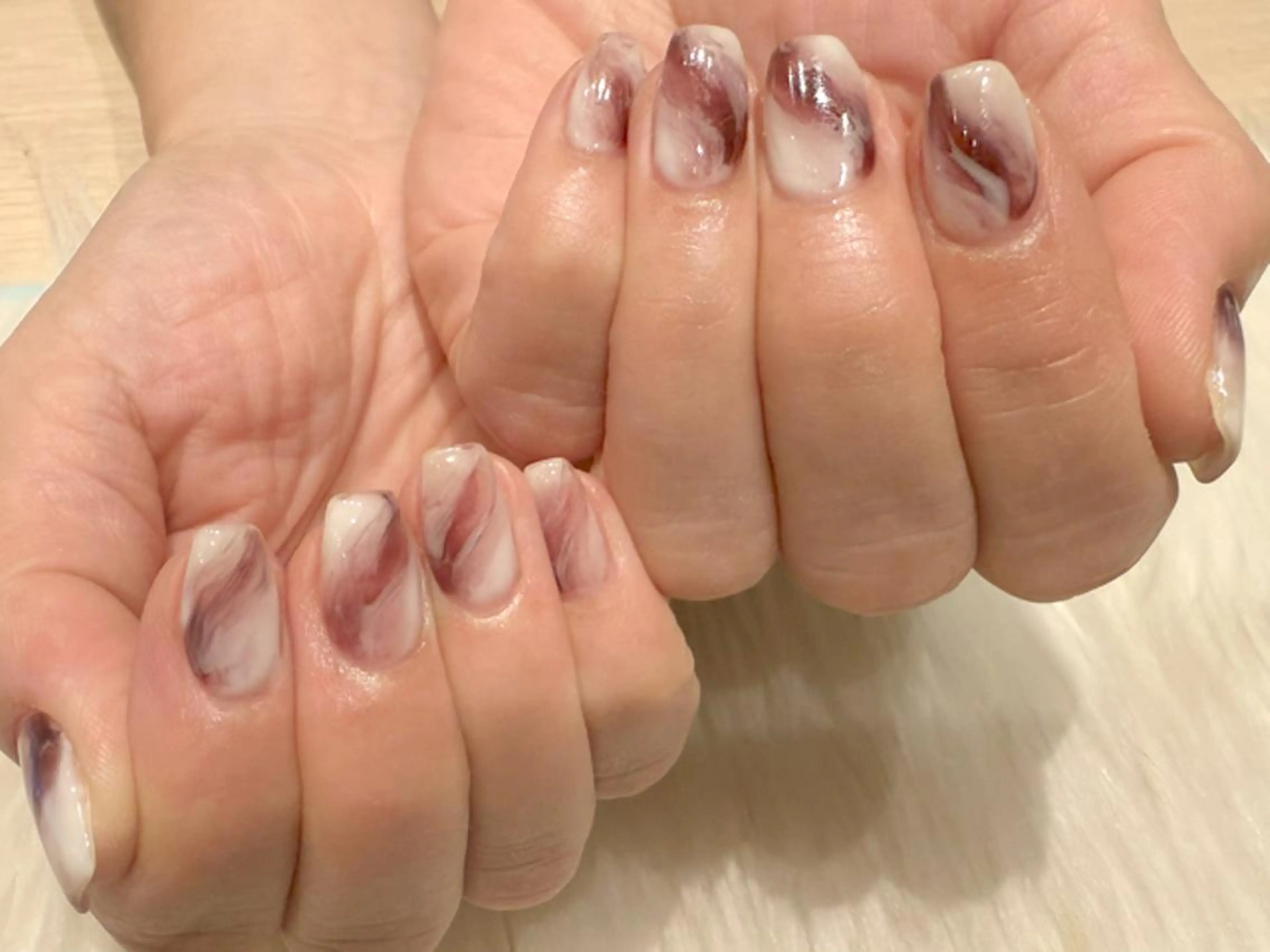 ネイル ニュアンスネイル ハンドネイル Kanai Harukaのネイルデザイン