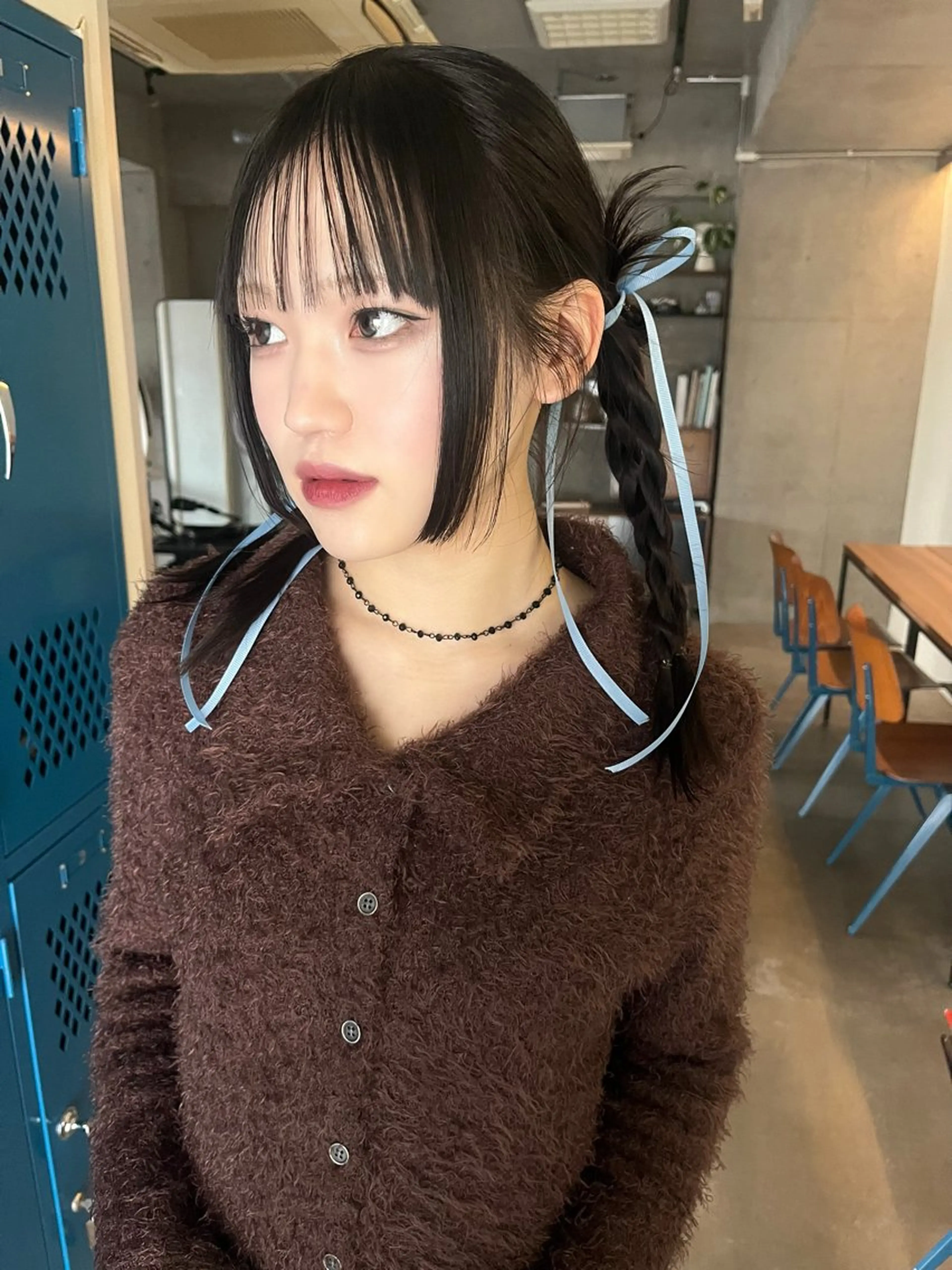 ロング カラー 黒髪 ロング ヘアセット 無料カット/ハイ トーンカラー/きらのヘアスタイル