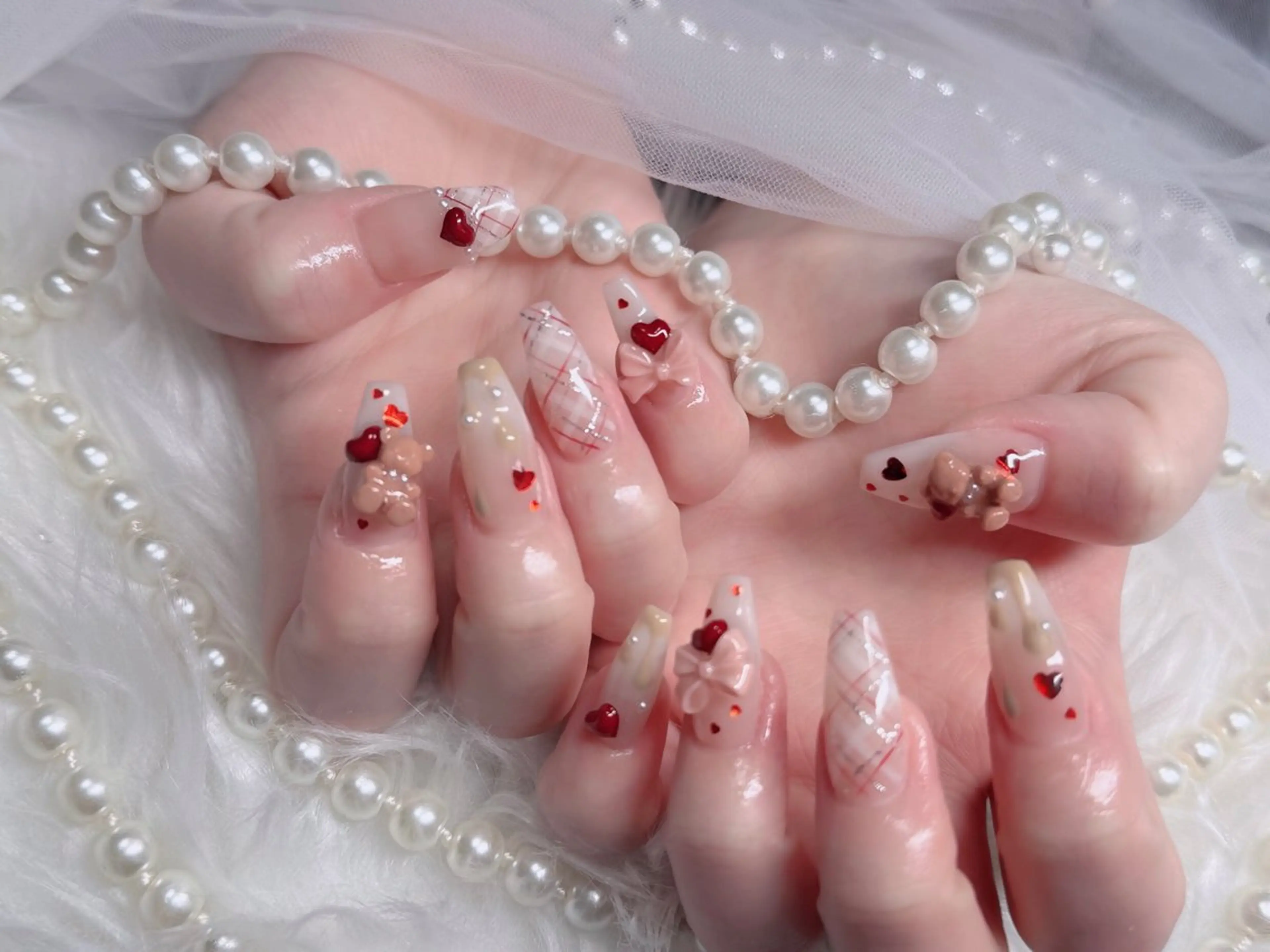ネイル フレンチネイル ジェルネイル ハロウィン 韓国ネイル マグネットネイル ハンドネイル Hbaby nailのネイルデザイン