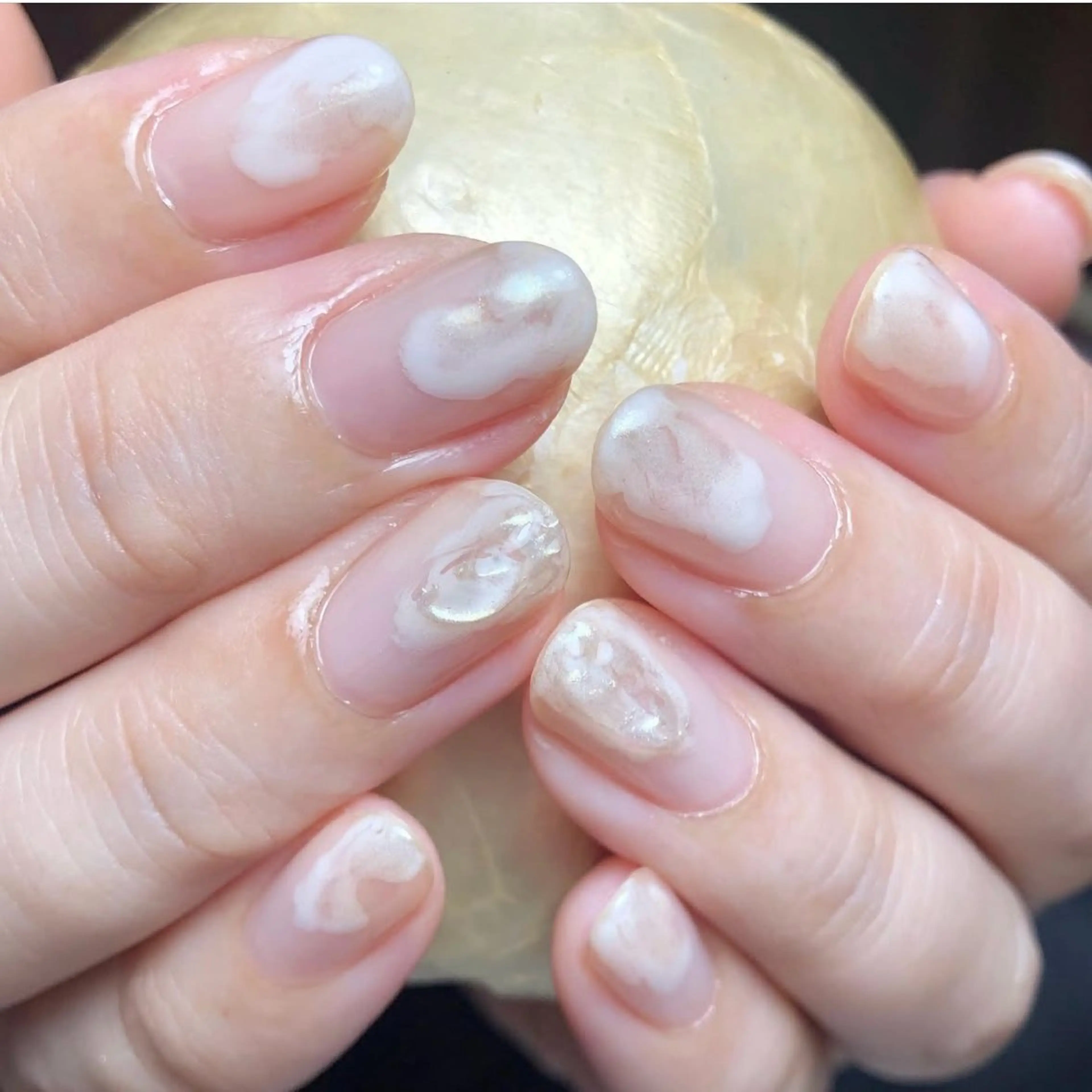 ネイル ニュアンスネイル nail salon cojicoji所属・cojicoji 朝日のネイルデザイン