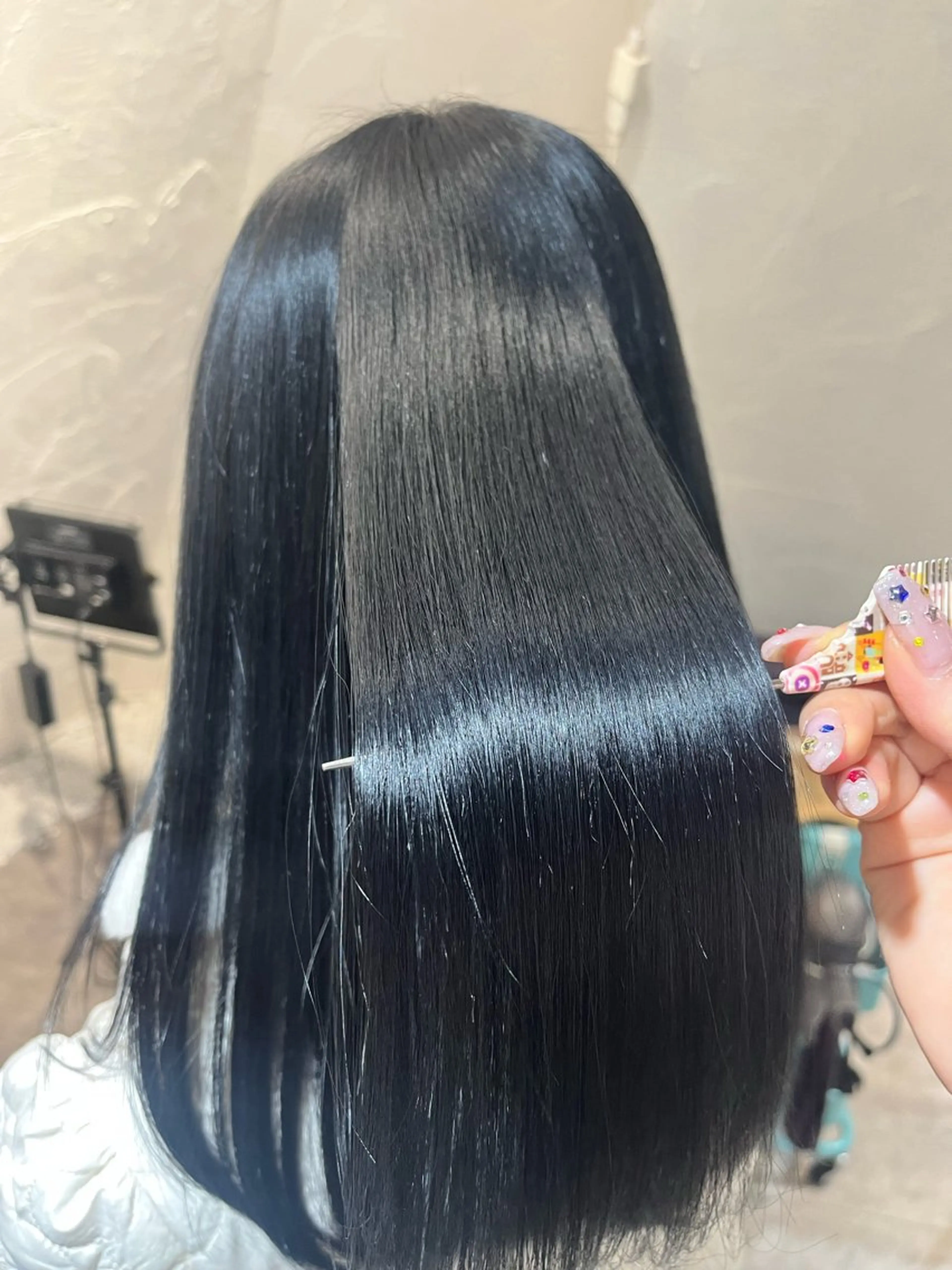 ロング カラー カット ヘアカラー 縮毛矯正 トリートメント 新宿/髪質改善 艶カラー👶Renaのヘアスタイル