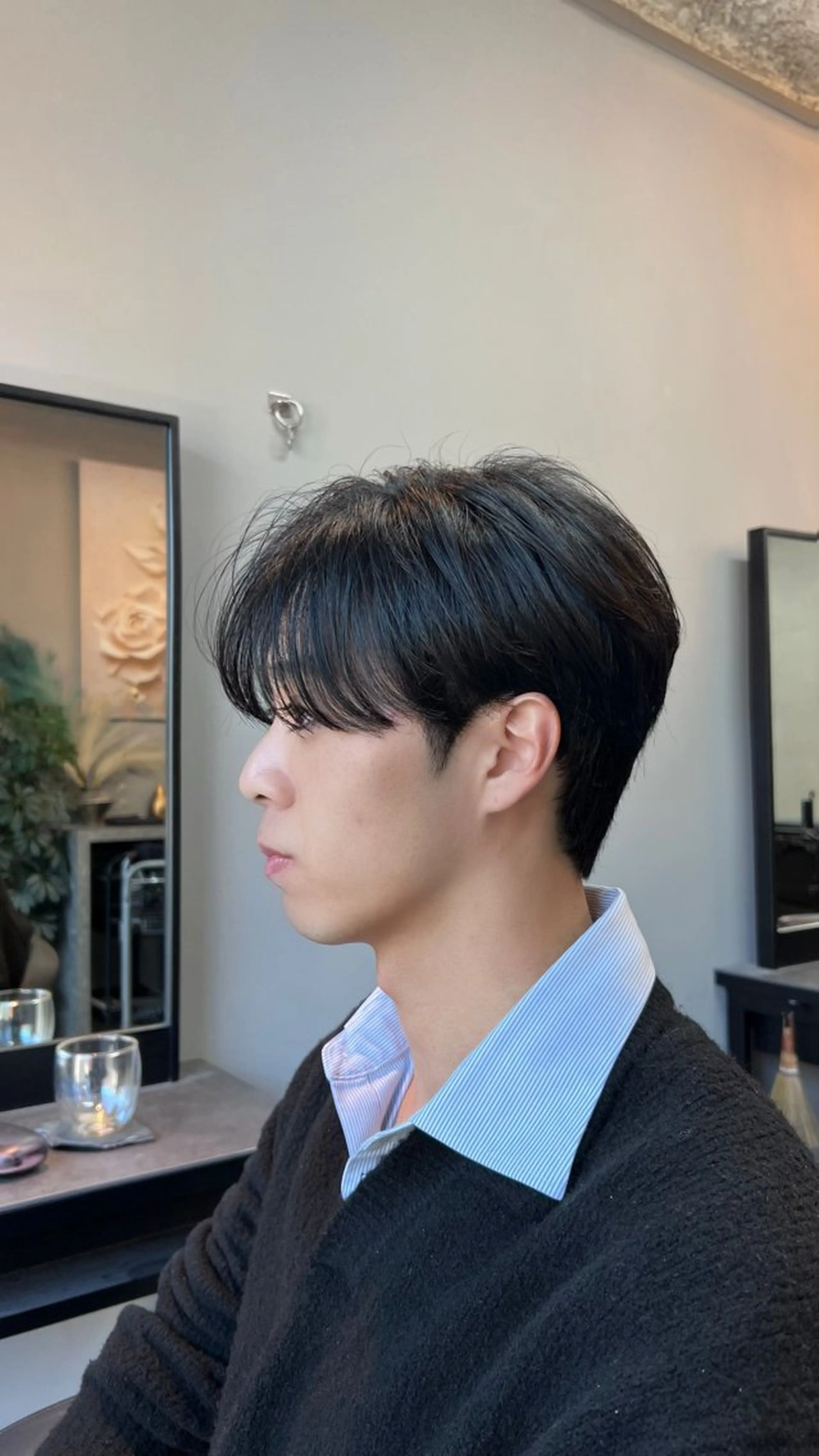 ショート パーマ メンズ センターパート カット Alo所属・💥メンズパーマ /表参道/モント💥のヘアスタイル