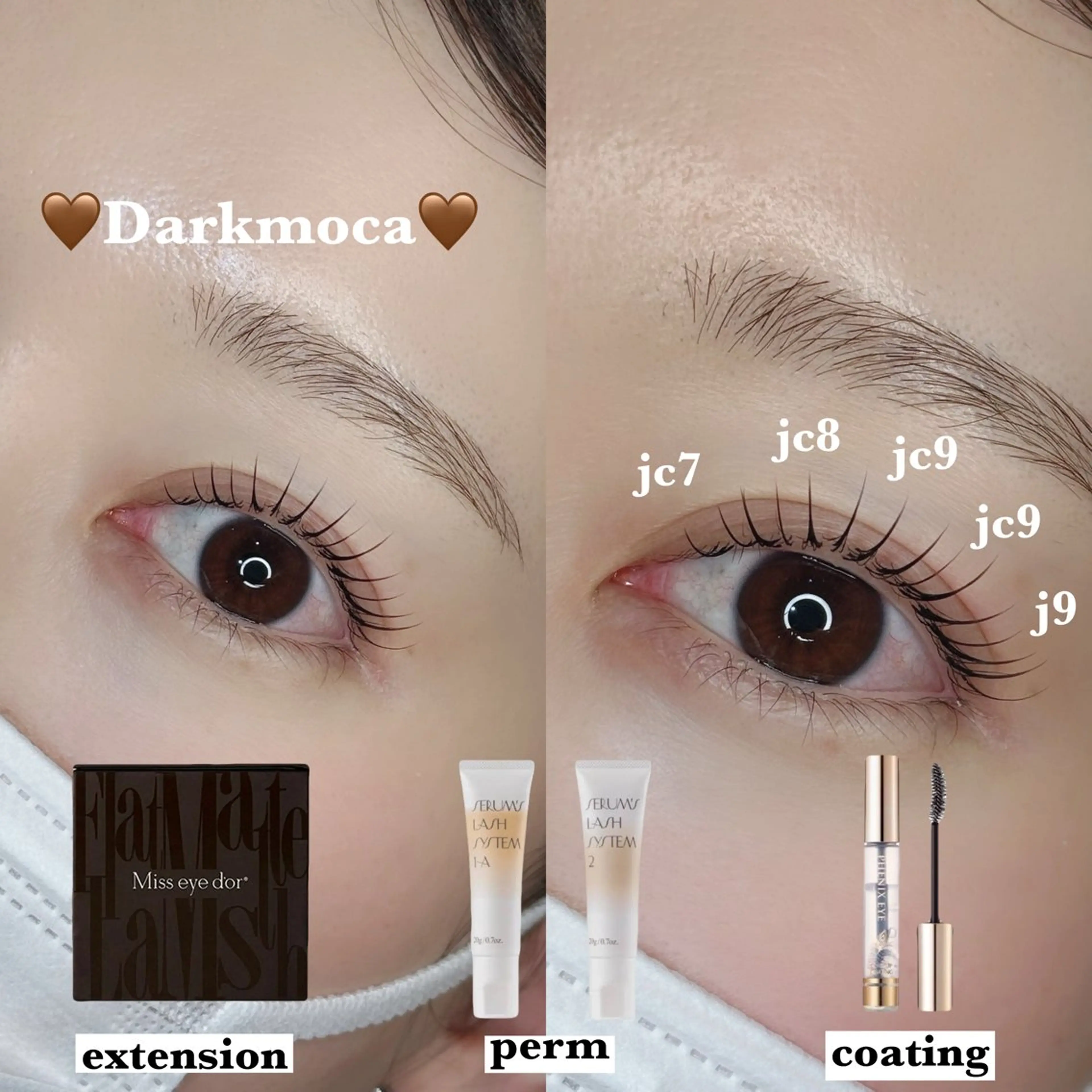 マツエク・マツパ Kaoru .のマツエク・マツパデザイン