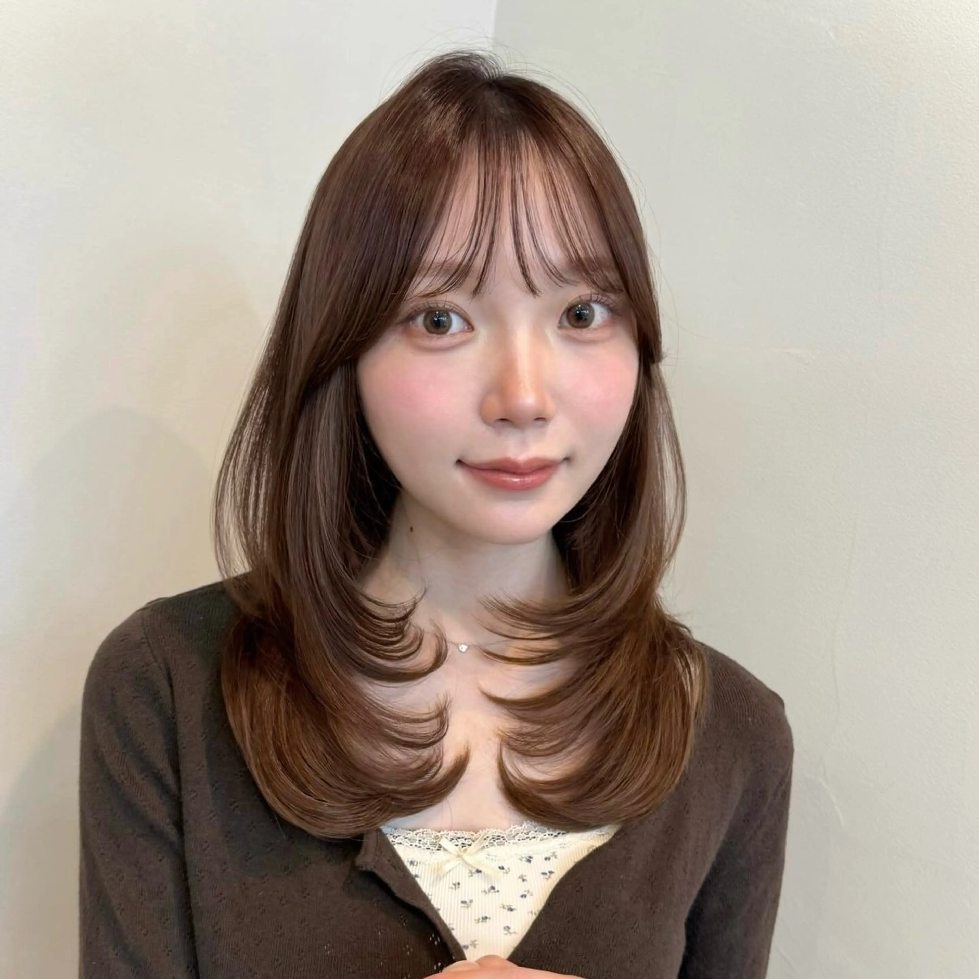 ミディアム カラー カット ヘアカラー トリートメント ボブ/レイヤー /sora🌙✨️のヘアスタイル