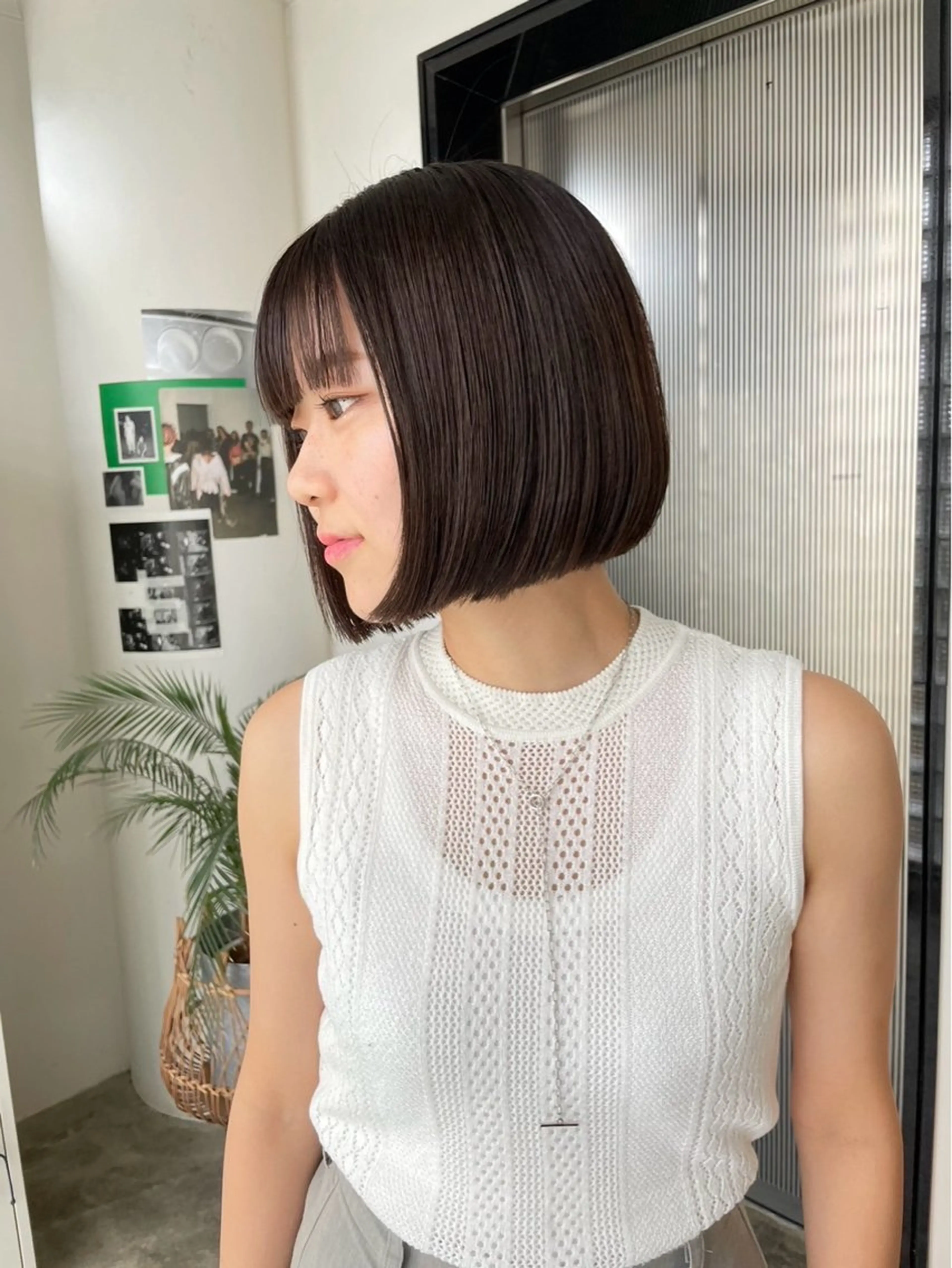 ショート 𝒀𝒖𝒊𝒏𝒂 梅田/透明感カラーのヘアスタイル