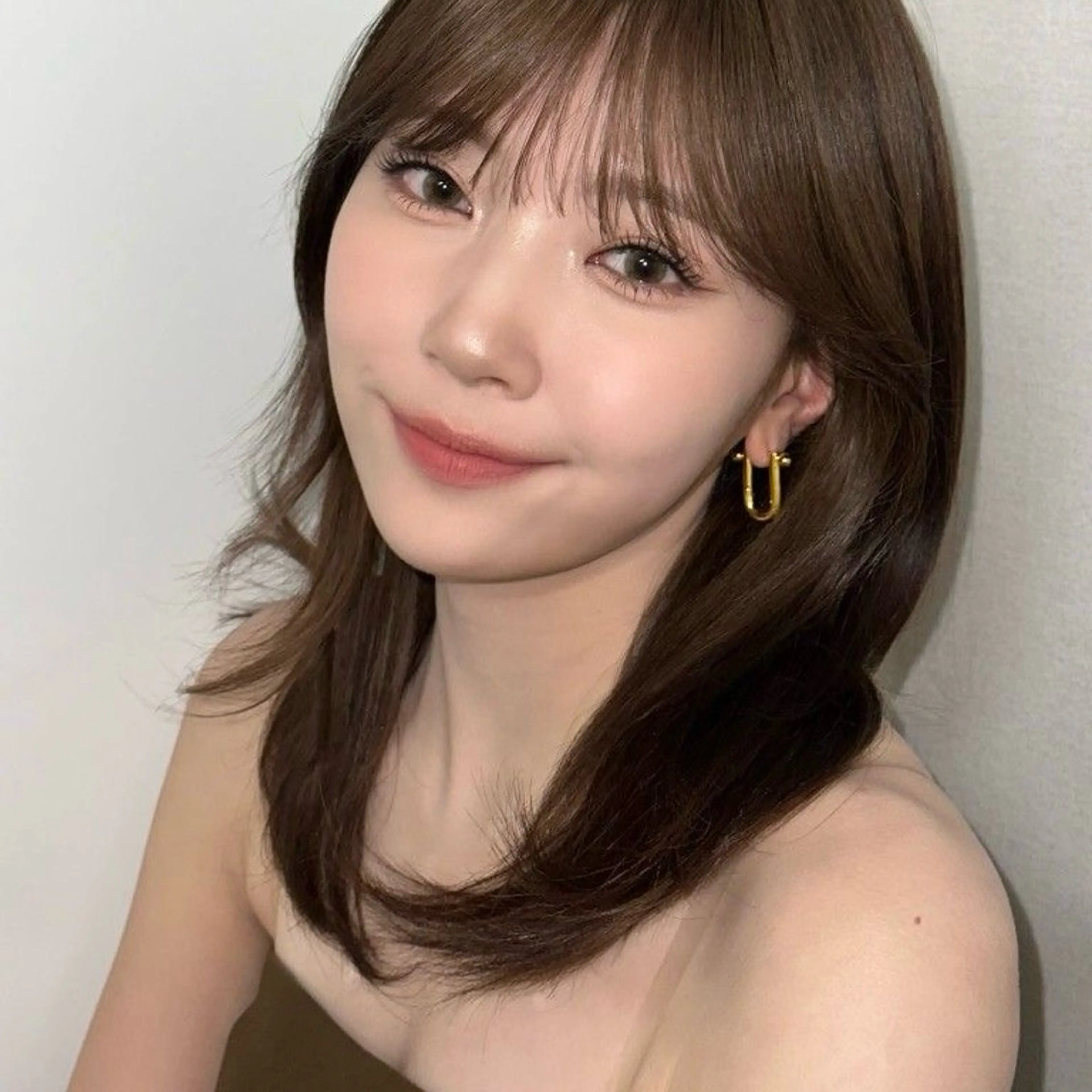 ミディアム ワンホンパーマ/ 菜月のヘアスタイル