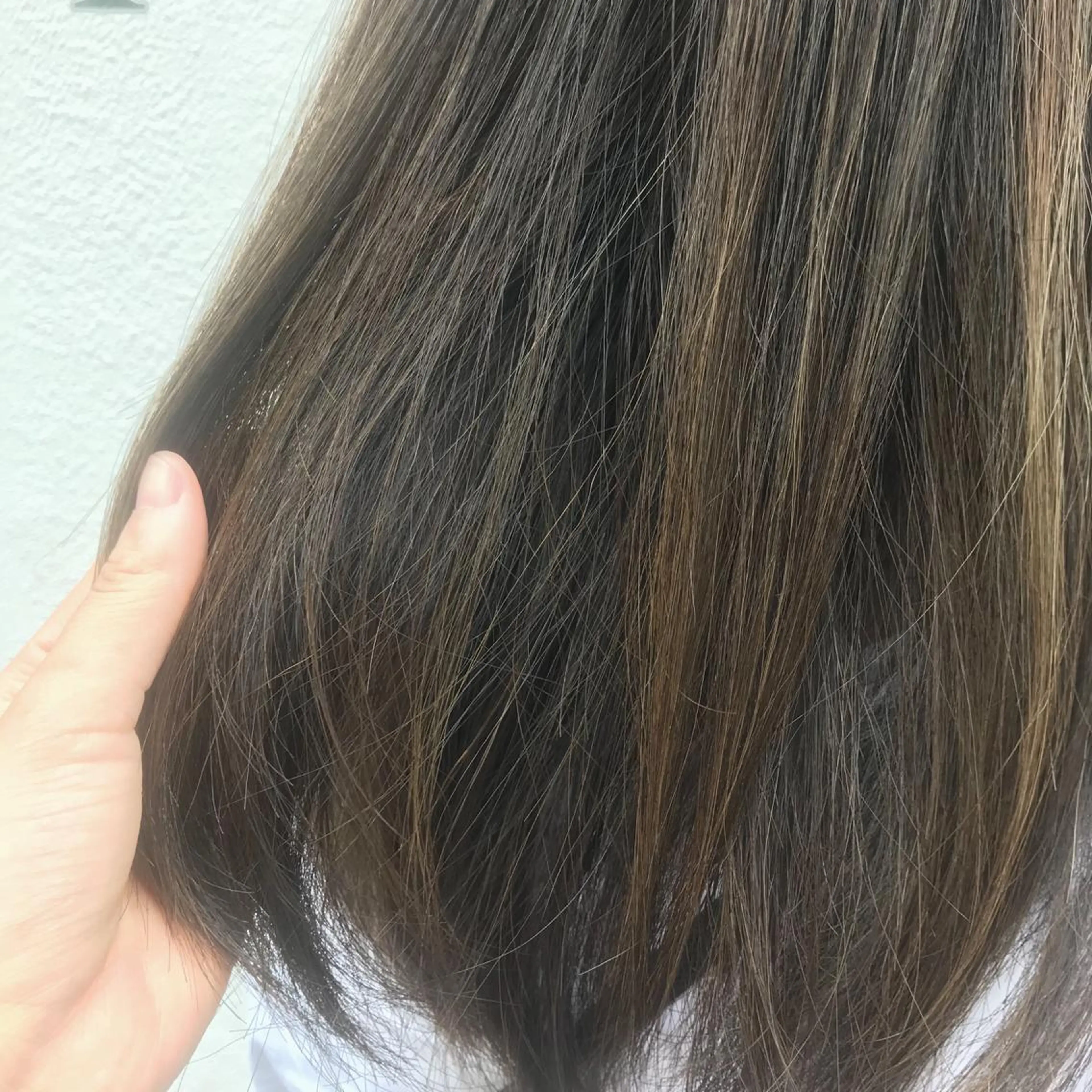 セミロング カラー ヘアアレンジ ベージュカラー 透明感カラー moi-meme.soe所属・タナカ リナのヘアスタイル