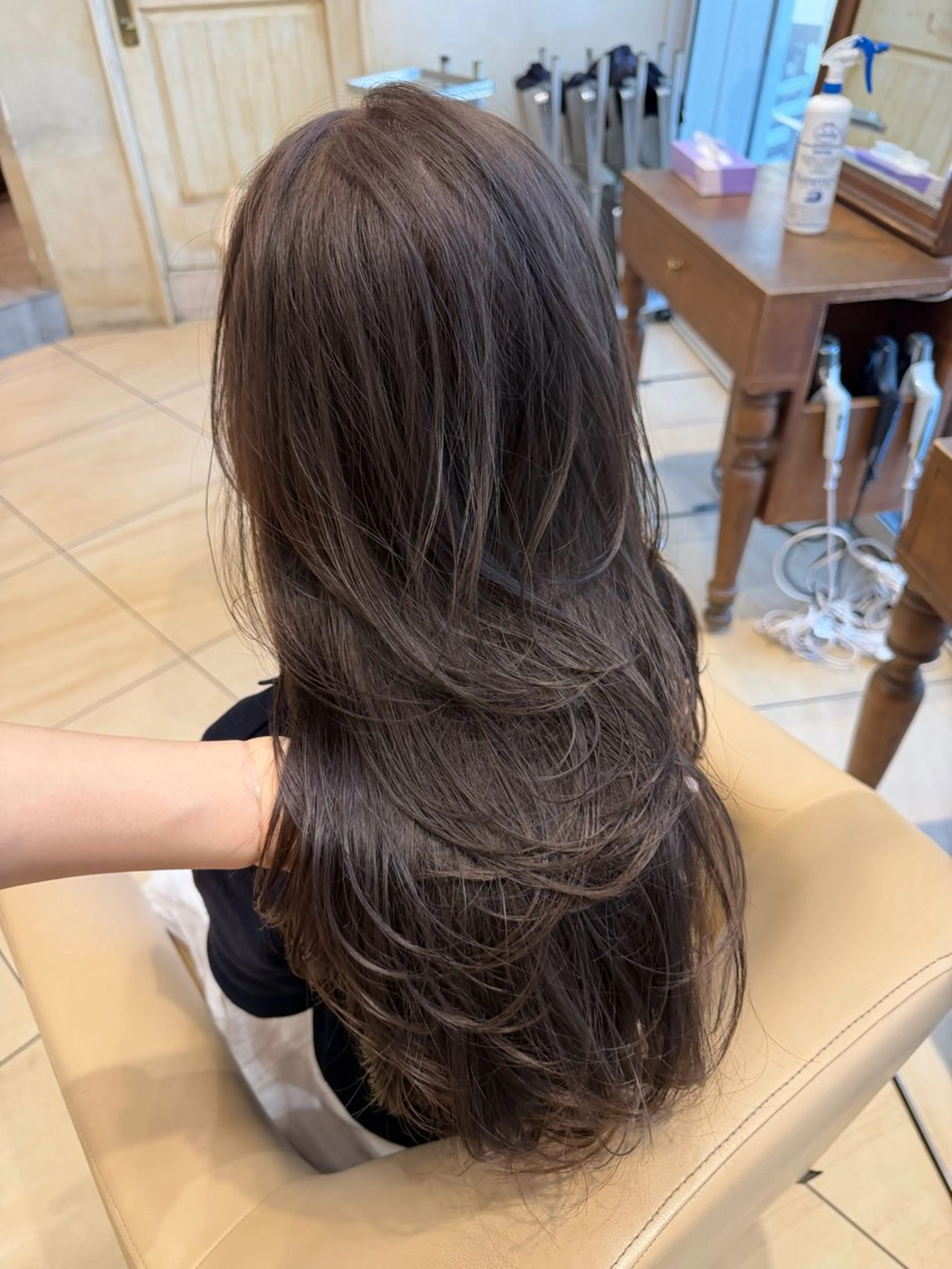 ロング カラー カット ヘアカラー レイヤーカット/ 透明感カラー/カナのヘアスタイル