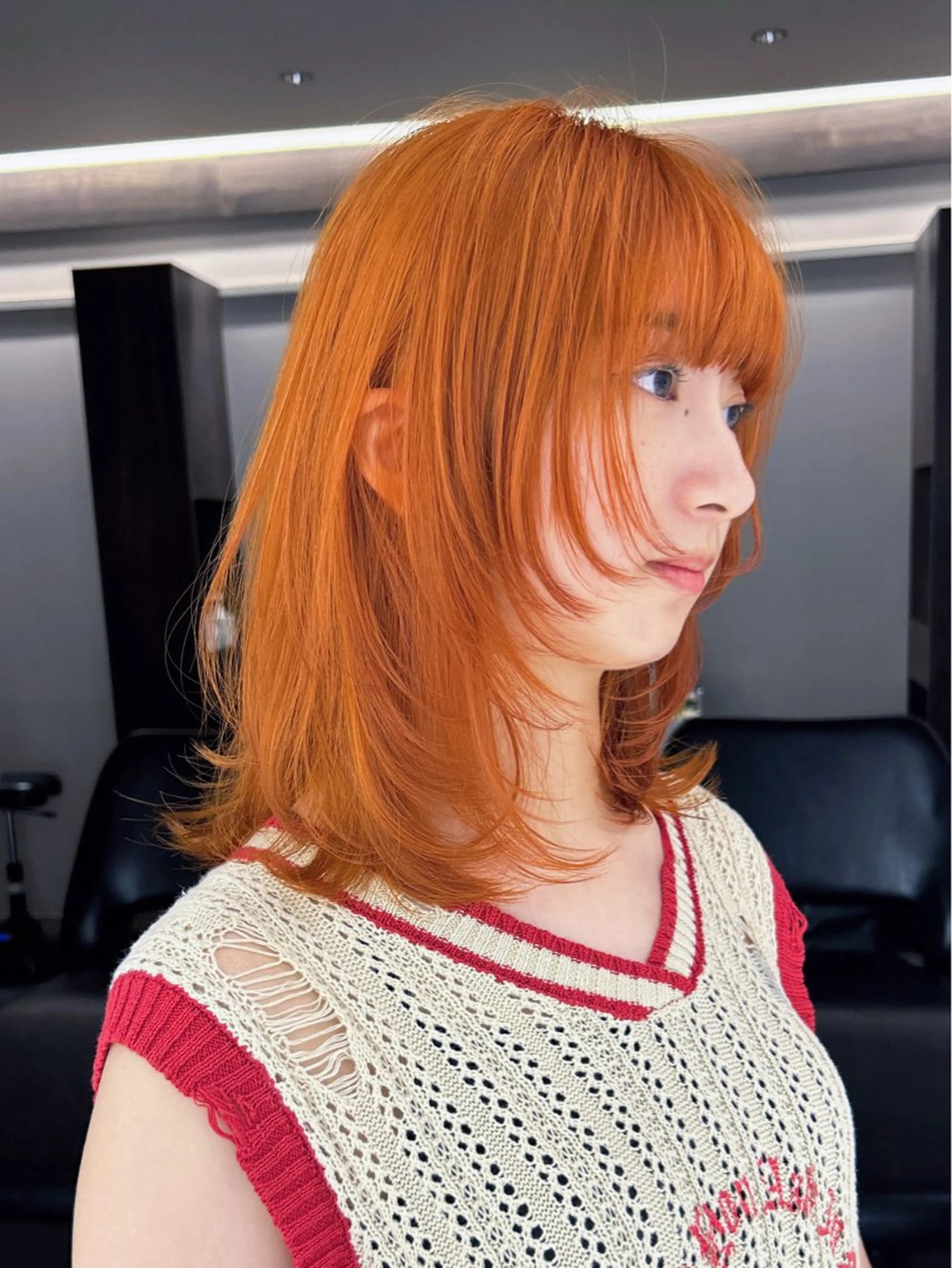 ミディアム カラー カット ヘアカラー トリートメント メンズヘア/レイヤー /ボブ山内春輝のヘアスタイル