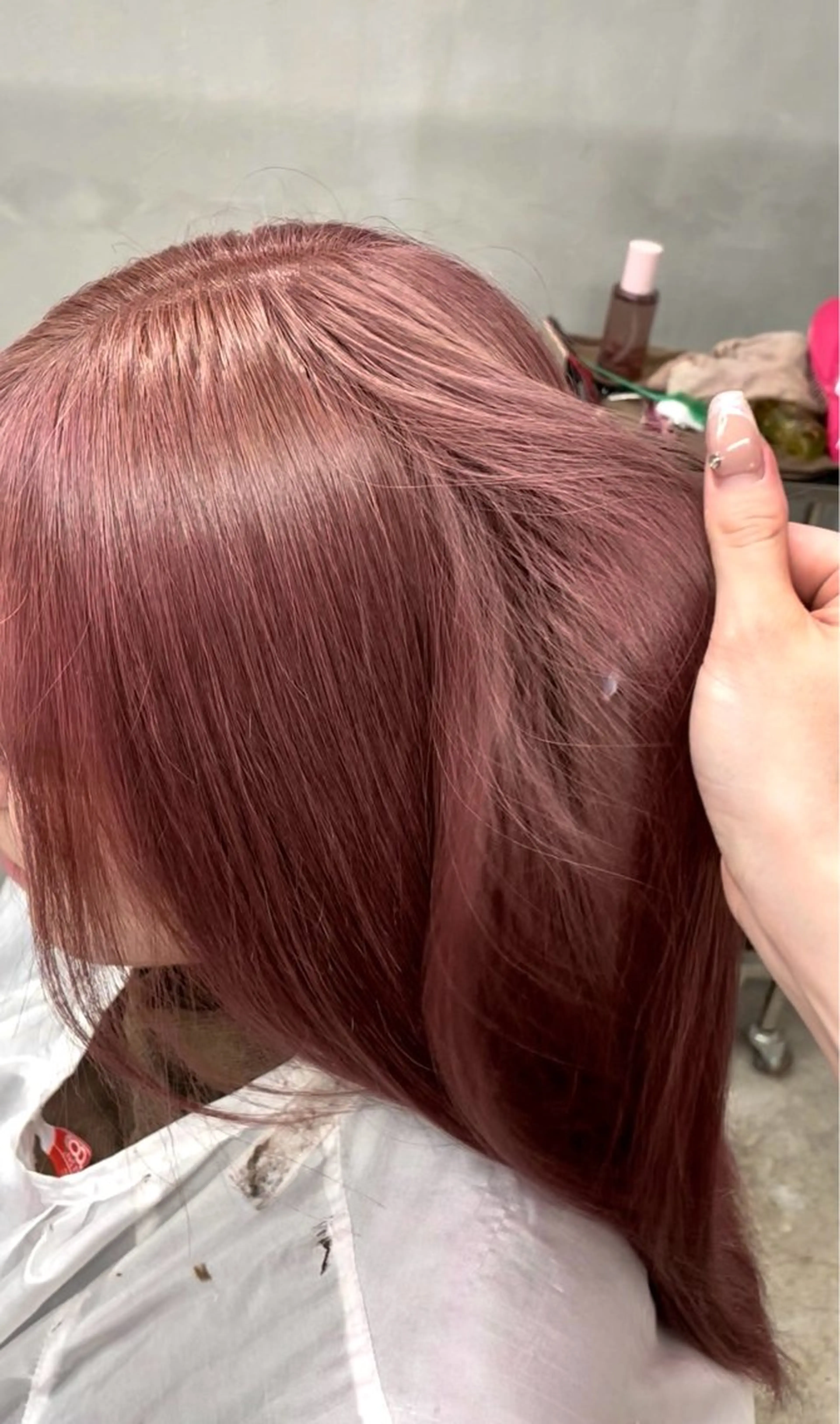 セミロング ヘアカラー トリートメント miloc himekaのヘアスタイル