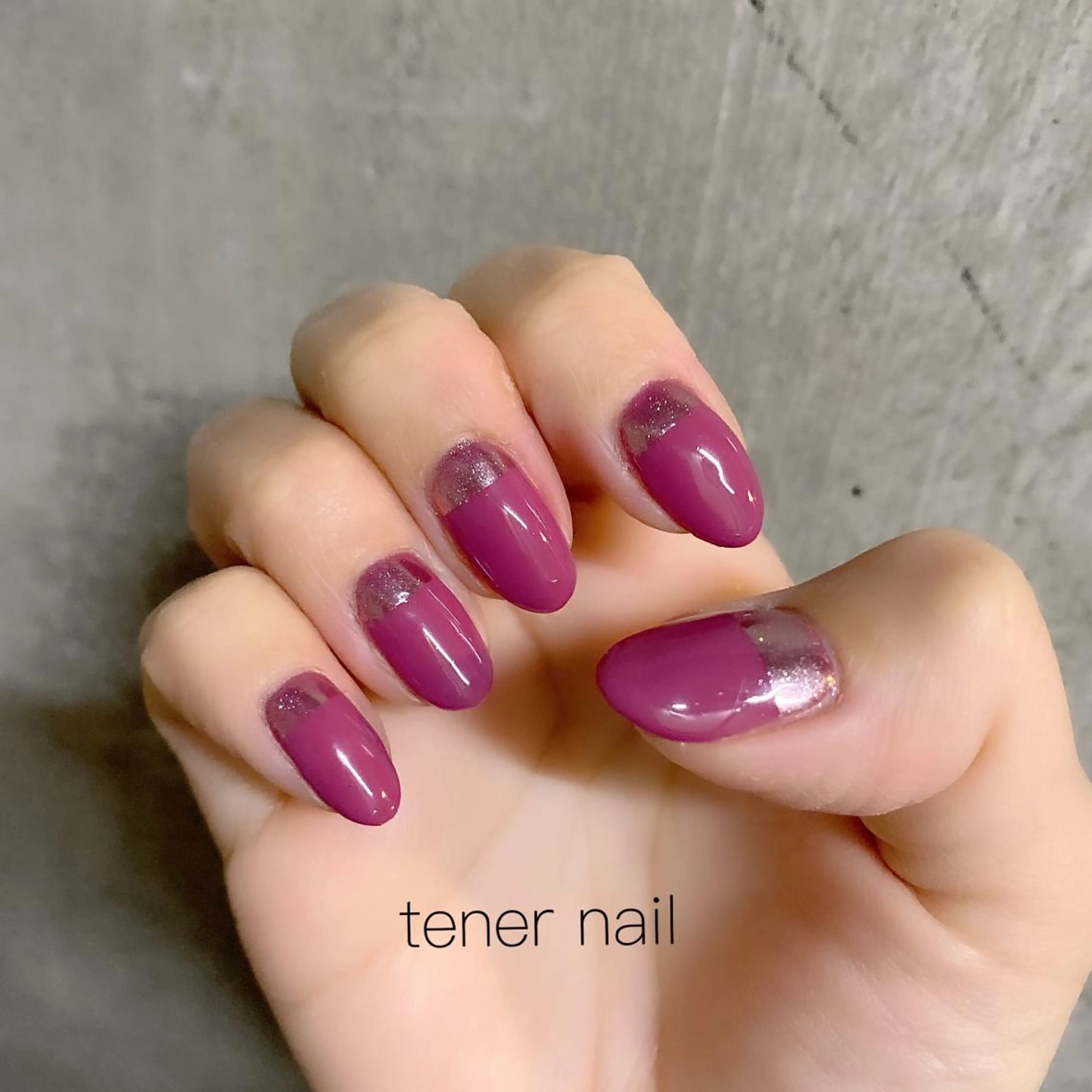 ネイル フレンチネイル ミラーネイル tener  nail  テネルネイル所属・テネルネイル tener nailのネイルデザイン