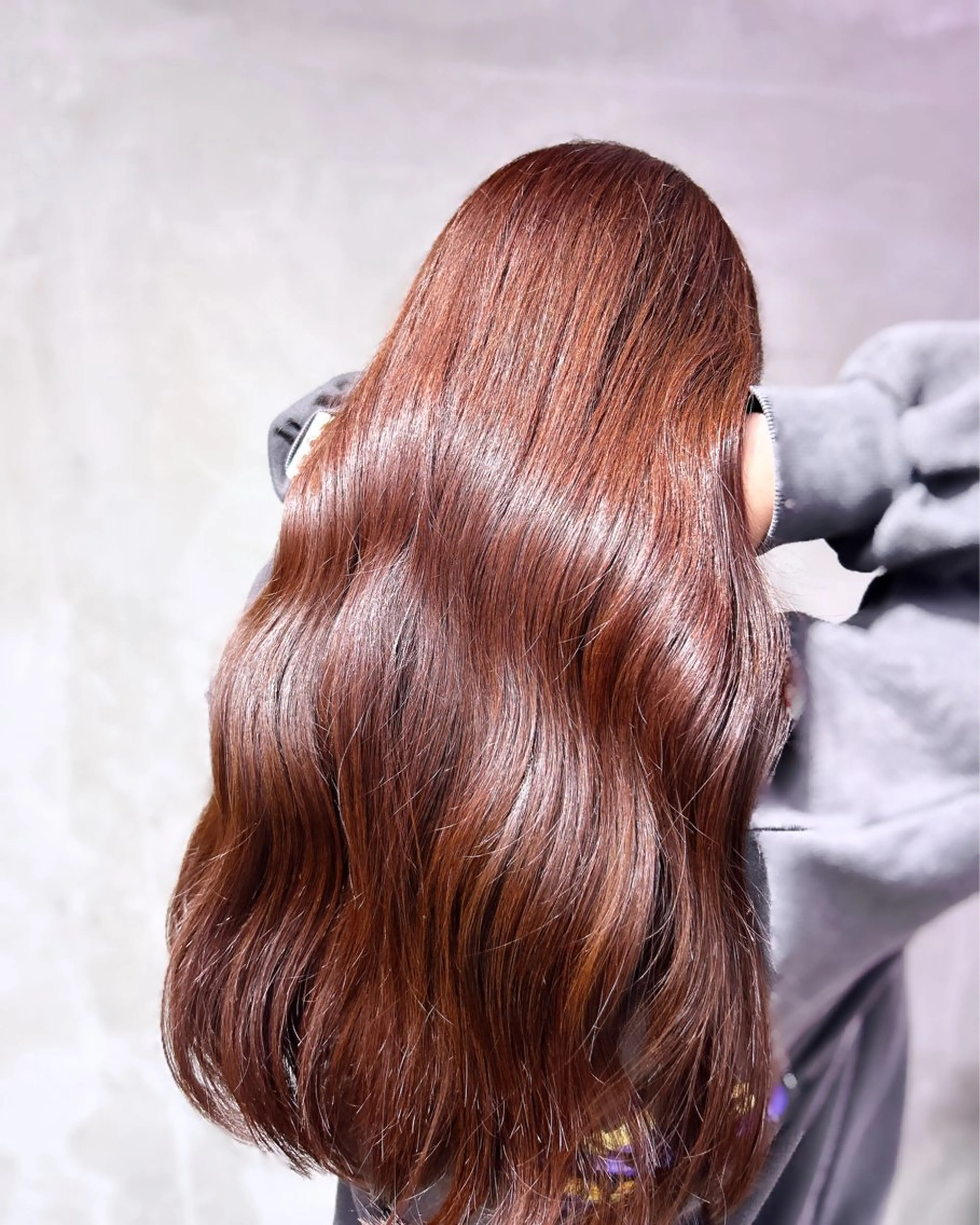 ロング カラー ブラウンカラー ピンクカラー ピンクブラウン Pocket仙台赤坂 康成のヘアスタイル