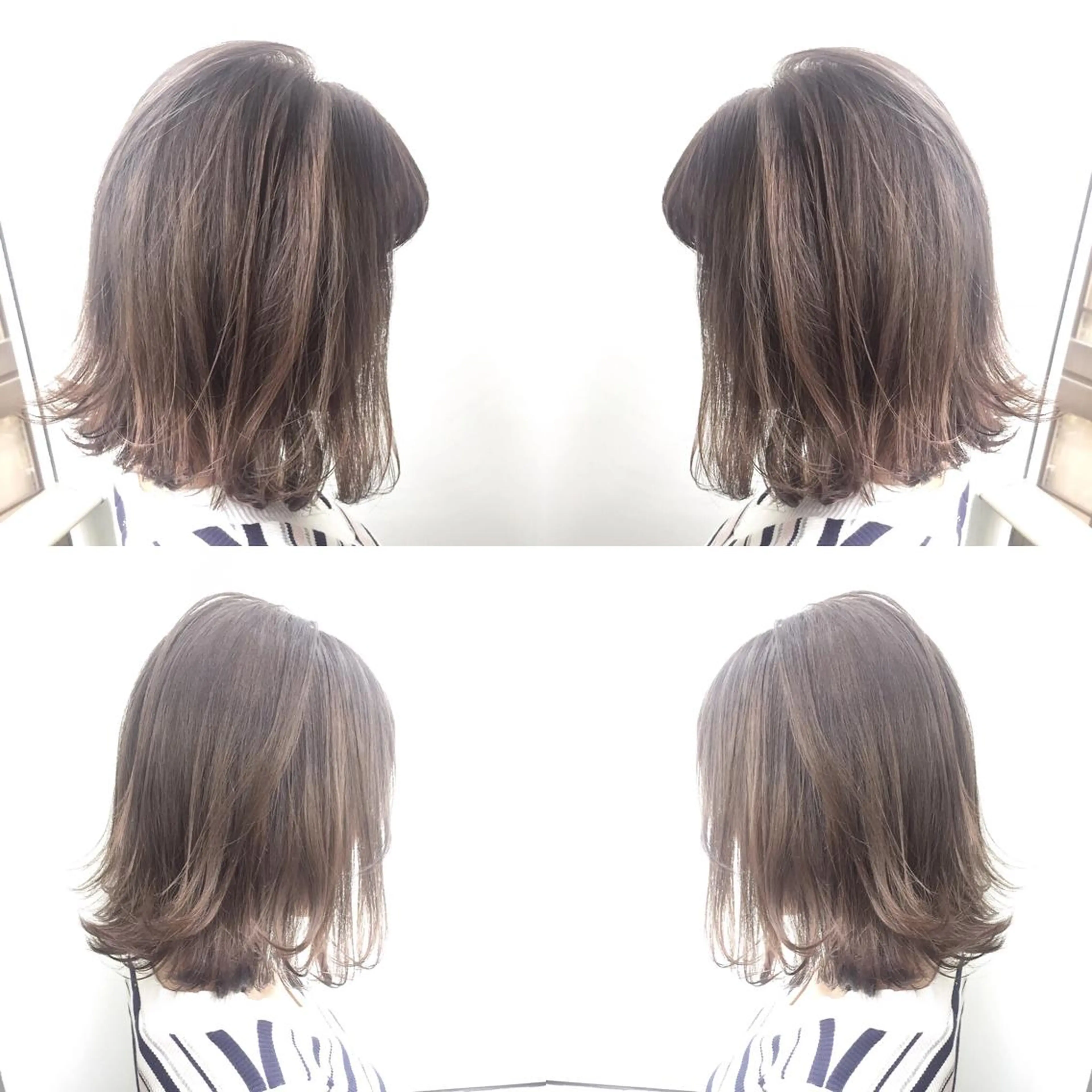 ミディアム カラー アッシュ ブリーチ 透明感カラー ハイトーンカラー シルバー Salon de MiLK所属・露木 啓介のヘアスタイル