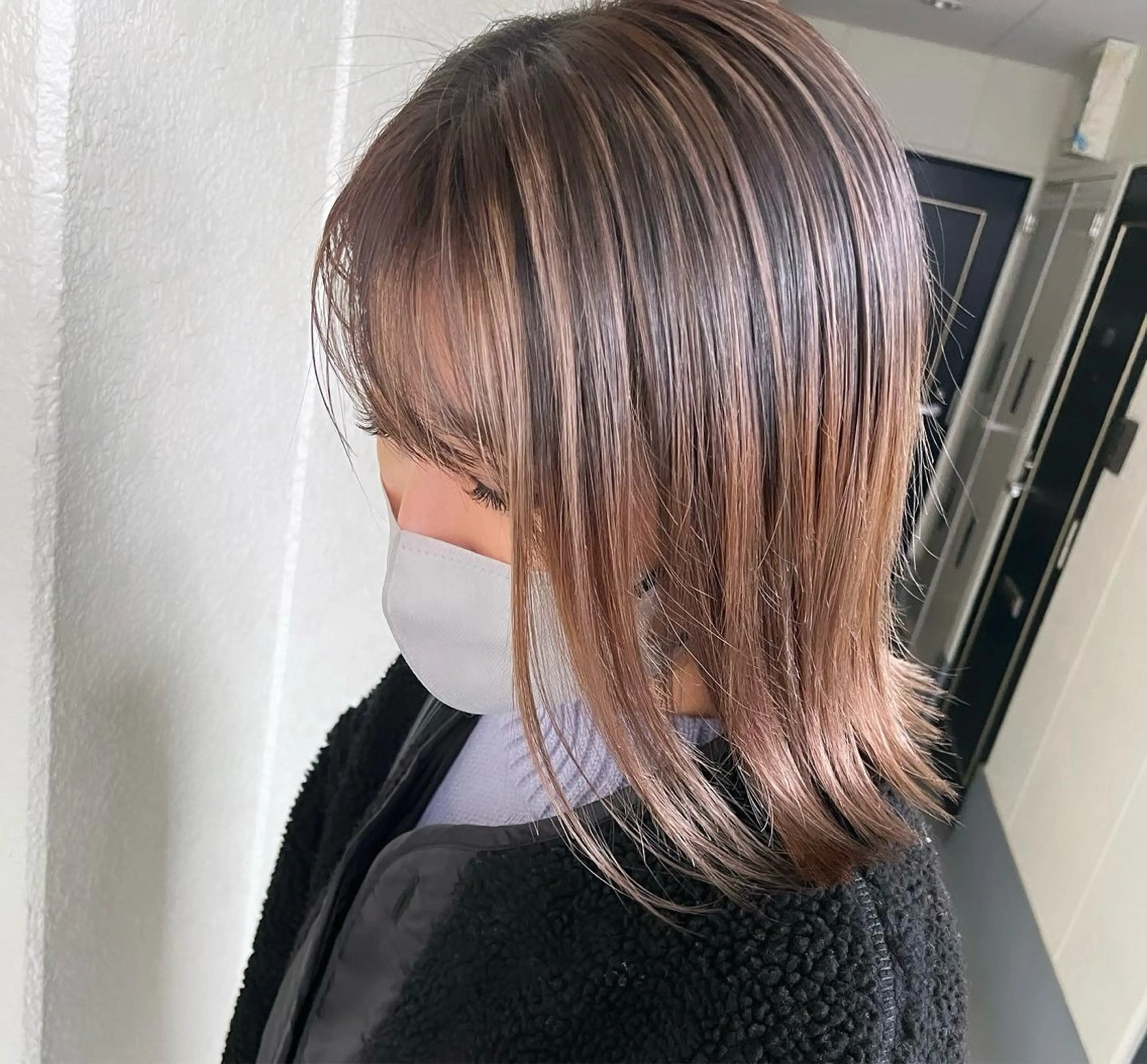 セミロング カラー ヘアカラー 池田 真衣のヘアスタイル