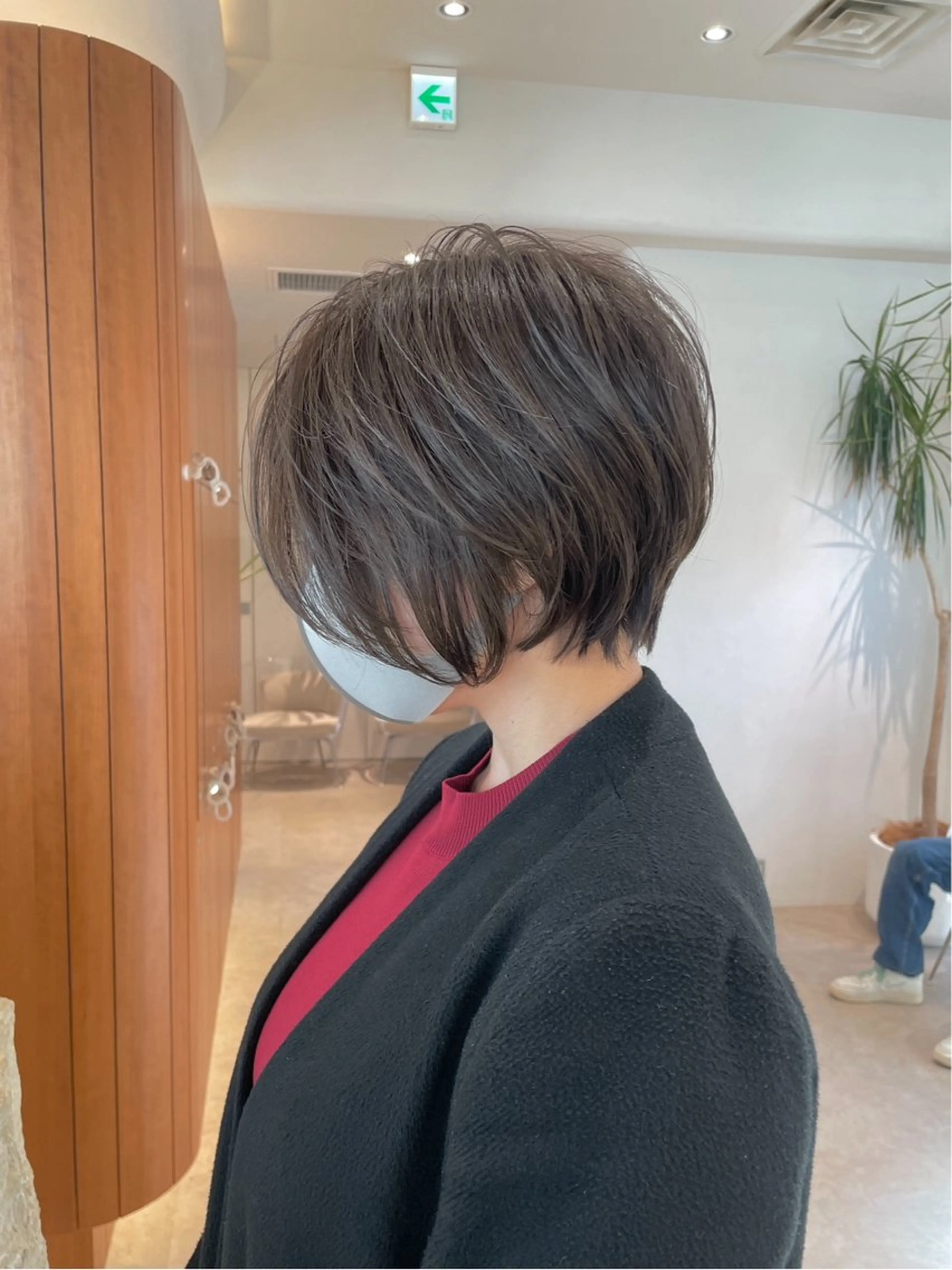 ショート カラー ショートボブ ダブルカラー ネイビーカラー ボブ くびれヘア カット ヘアカラー トリートメント 渋谷ボブ/レイヤー ボブ田中航平のヘアスタイル