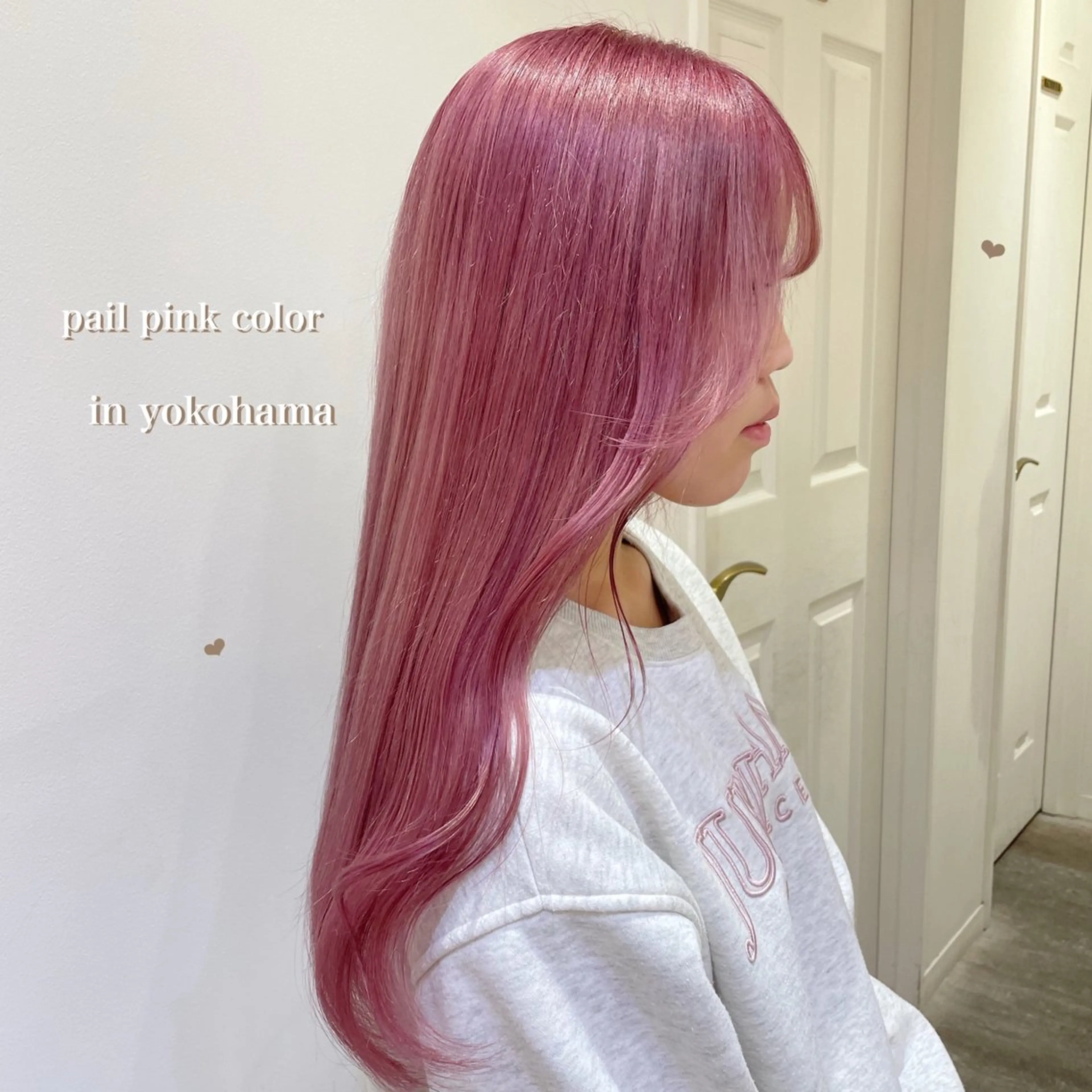 ロング カラー 透明感カラー ハイトーンカラー ピンクカラー ヘアカラー エクステ/ハイトーン 🐏☁️miminaのヘアスタイル