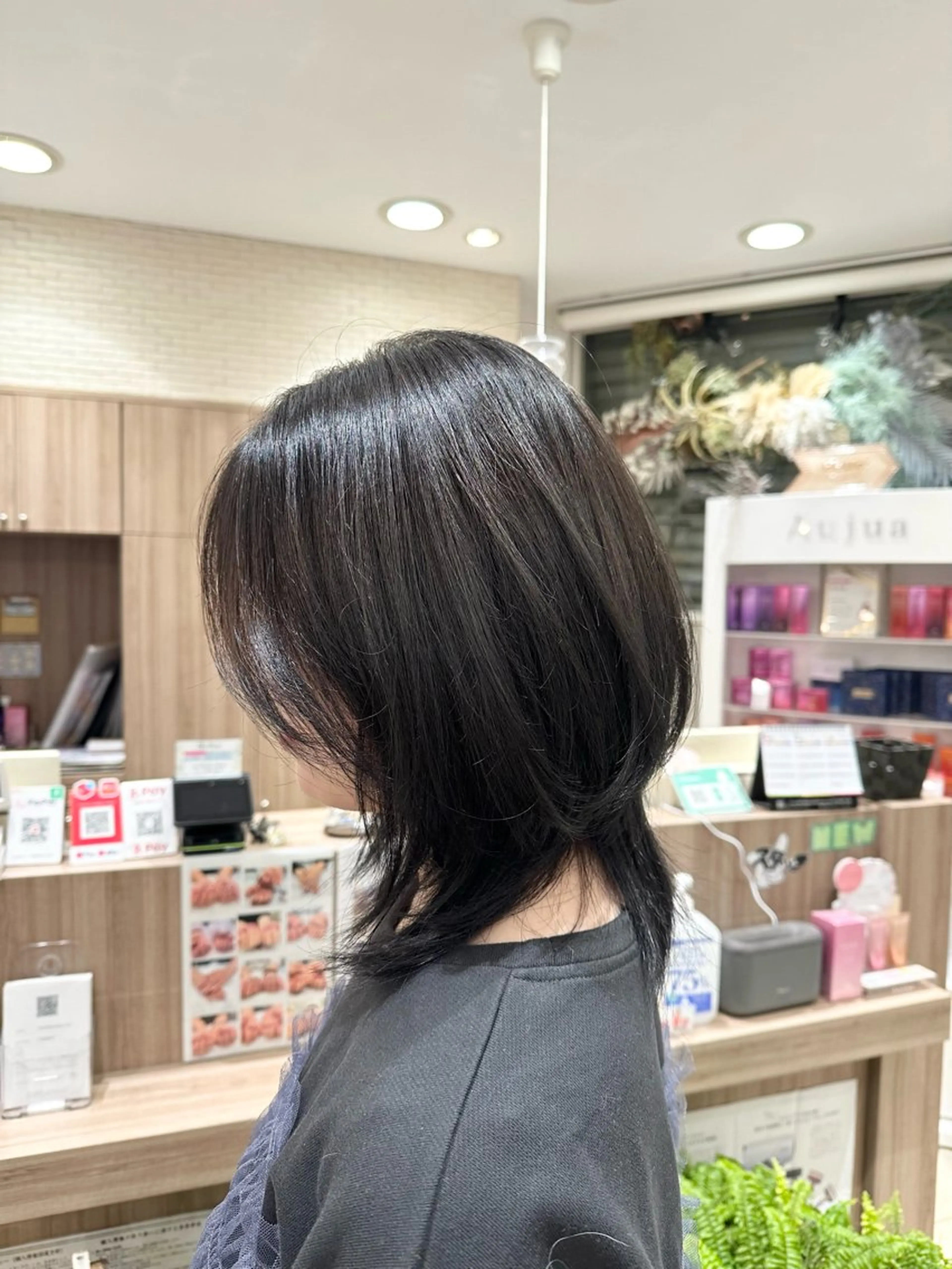 セミロング ヘアカラー Miyu🦄ash メンズカット/まつげのヘアスタイル