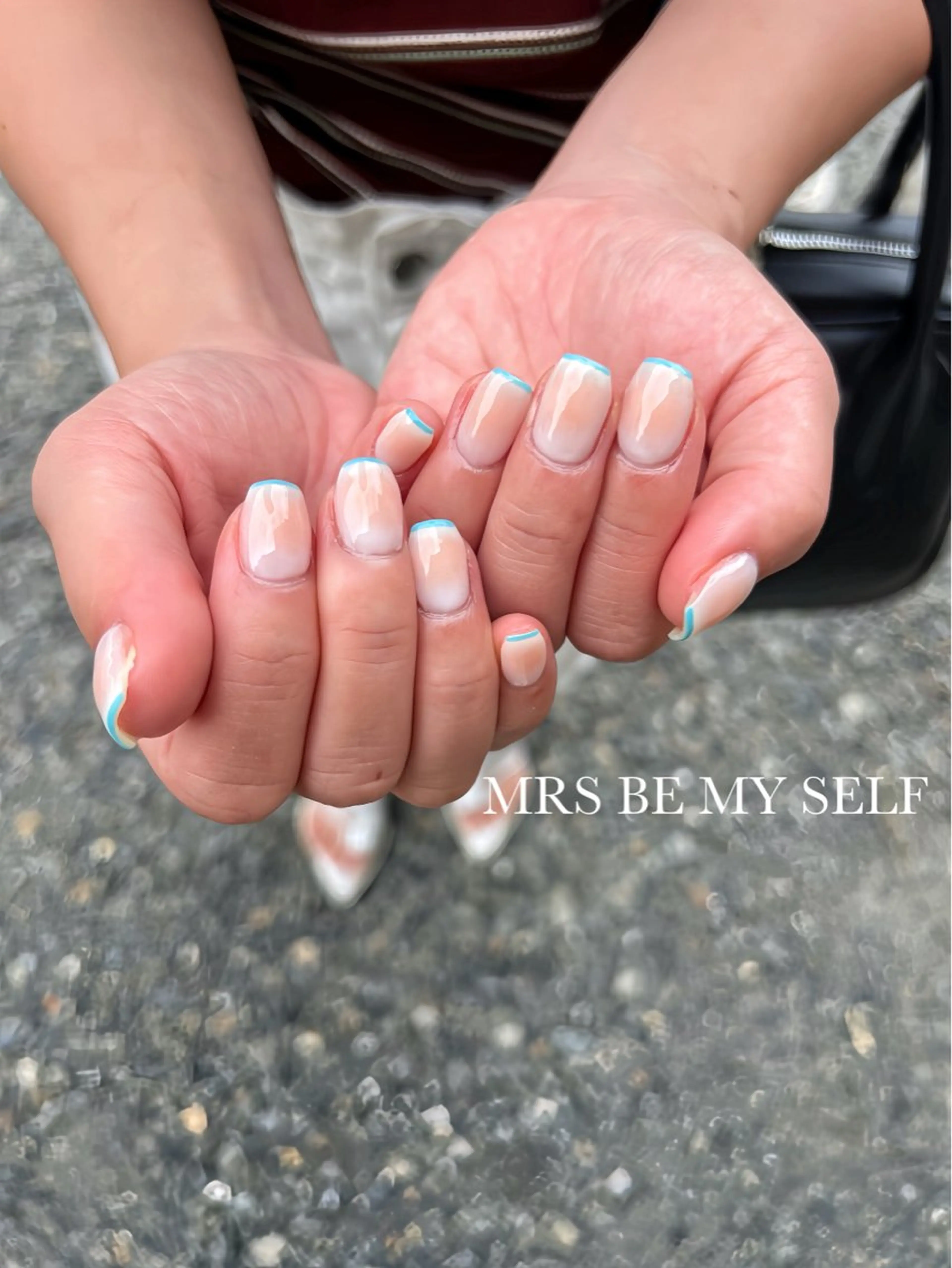 ネイル チークネイル フレンチネイル ハンドネイル MRS/ miyu🎀のネイルデザイン