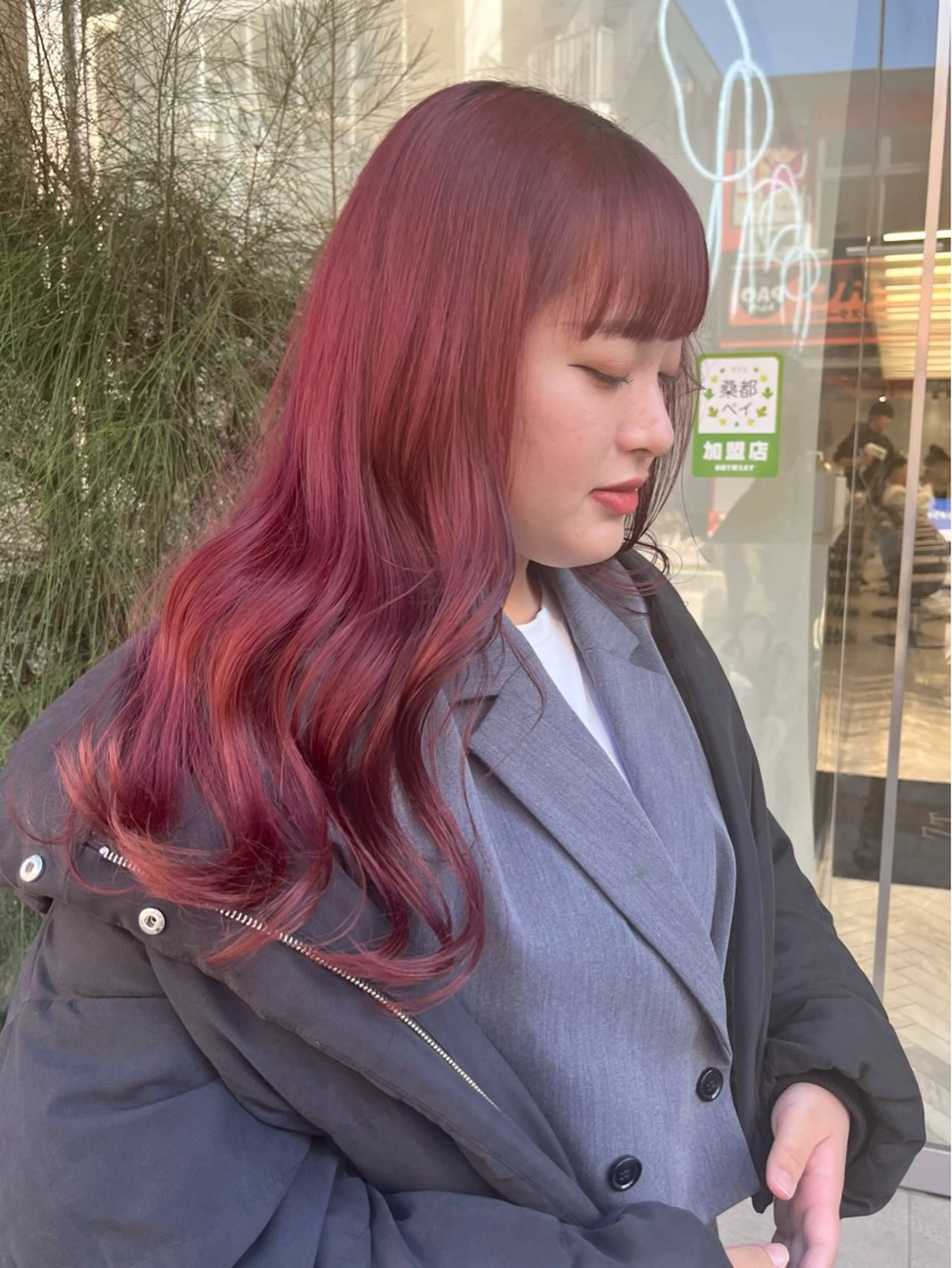 セミロング カラー セミロングパーマ バレイヤージュ ブリーチ ケアブリーチ ダブルカラー カラーモデル⚡️ REONのヘアスタイル