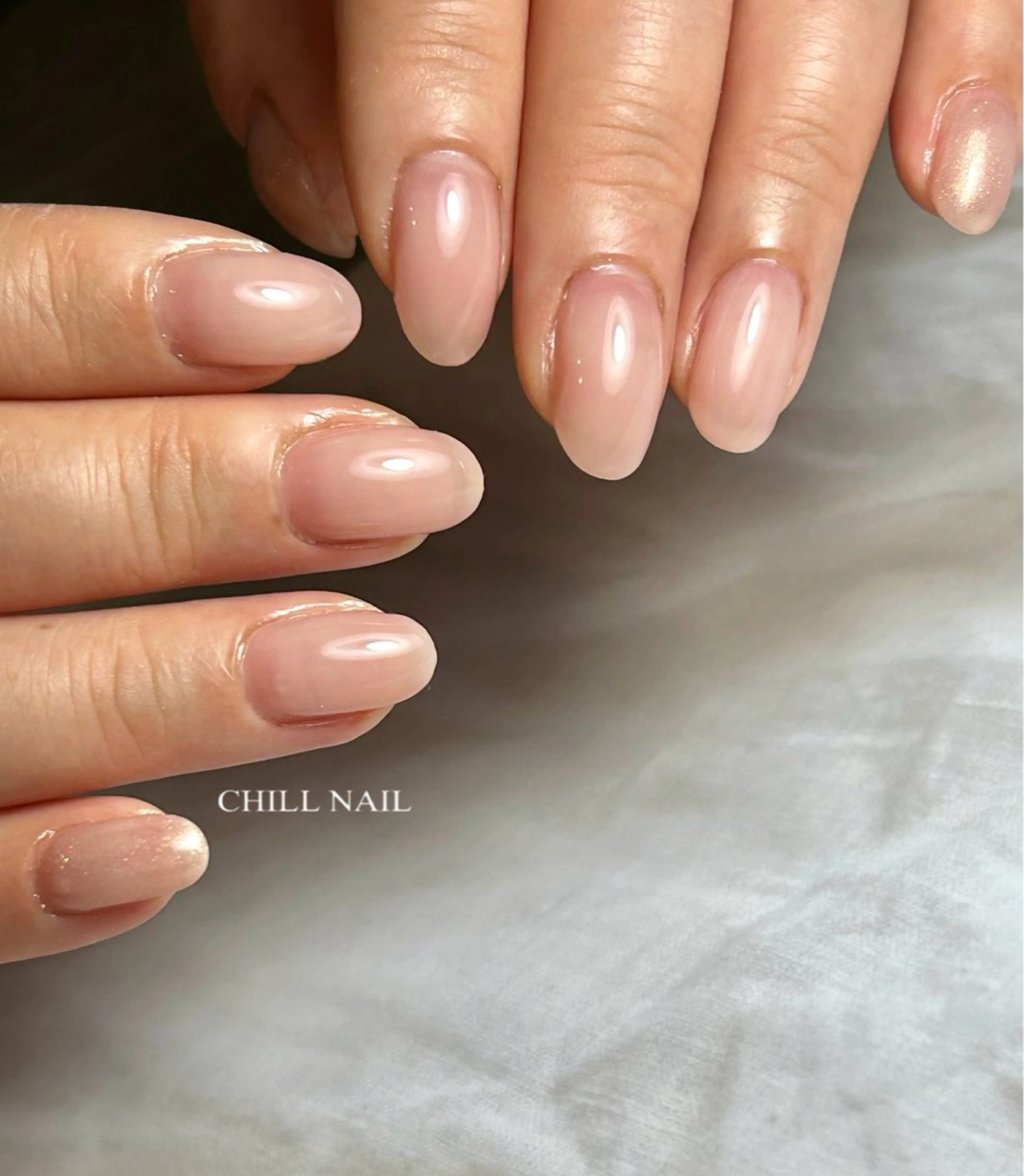 ネイル ラメ(グリッター) ワンカラーネイル ハンドネイル CHILL NAILのネイルデザイン