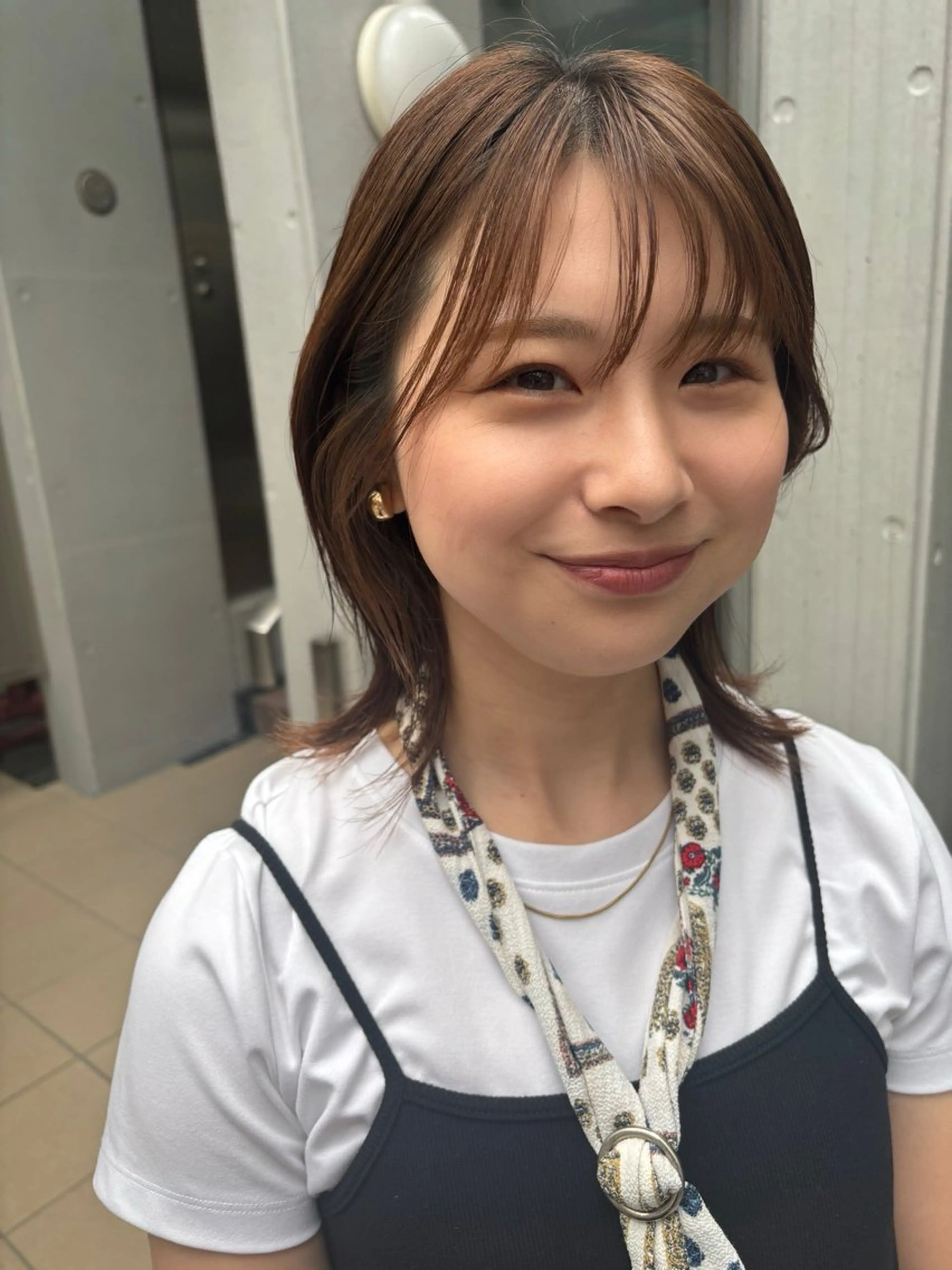 ショート カラー 池田理紗/メンズ カット/切りっぱなしのヘアスタイル