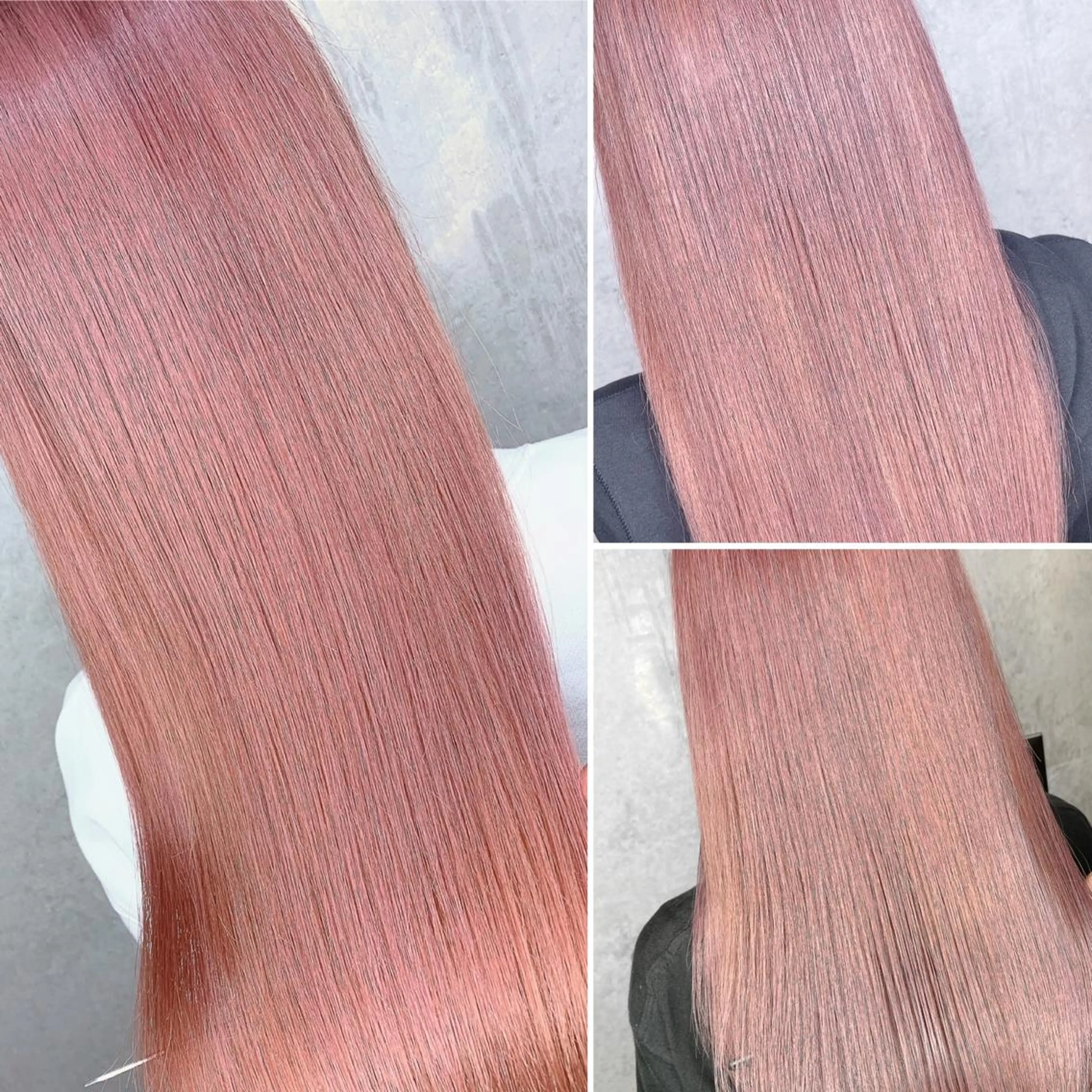 セミロング カラー ベージュカラー ブリーチ ケアブリーチ ダブルカラー ピンクカラー ヘアカラー トリートメント ヘアセット LAS 代表 ナガカワ コウヘイのヘアスタイル