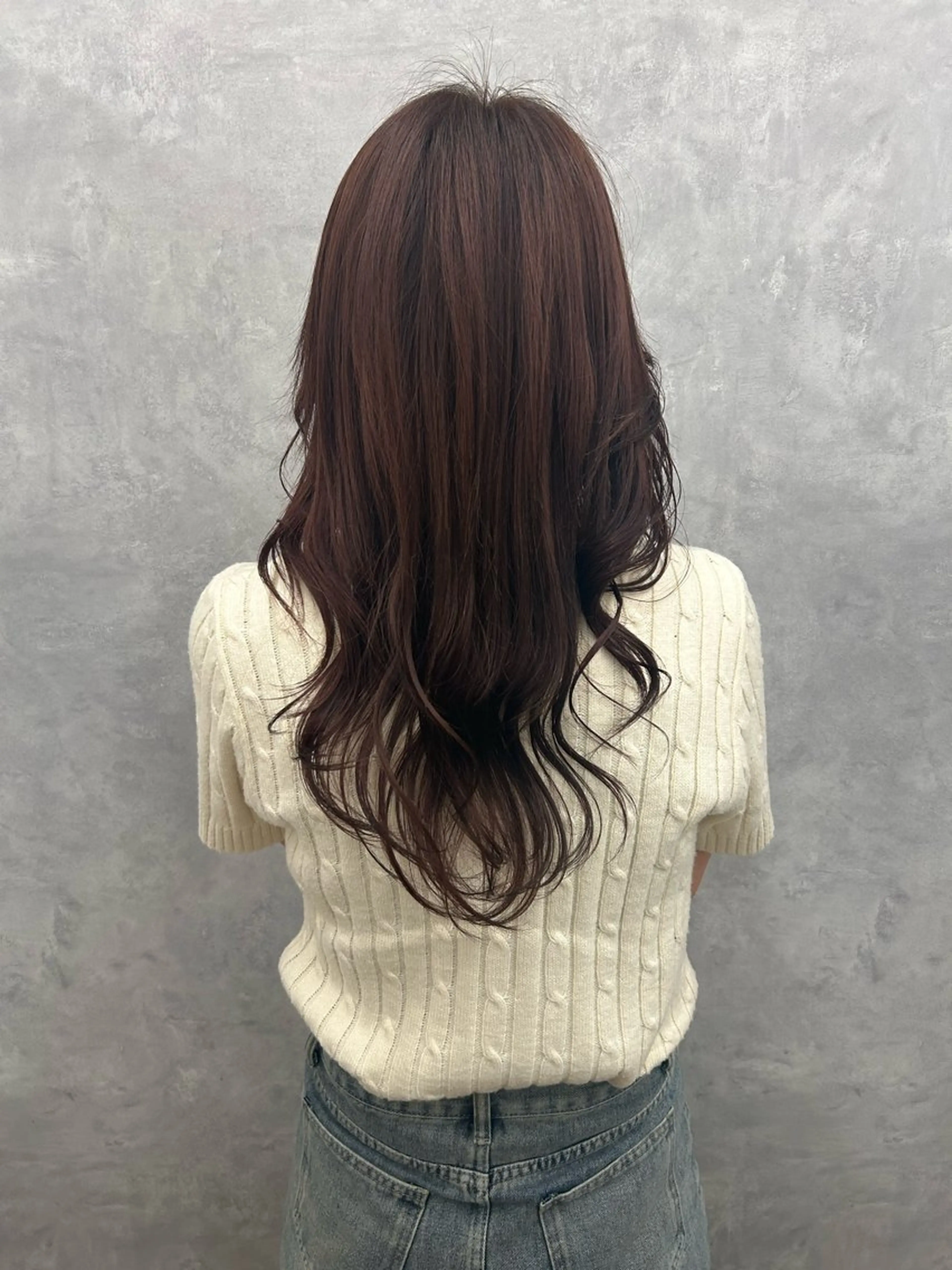 ロング オレンジブラウン ヘアカラー funnu ⋆꙳なつみのヘアスタイル