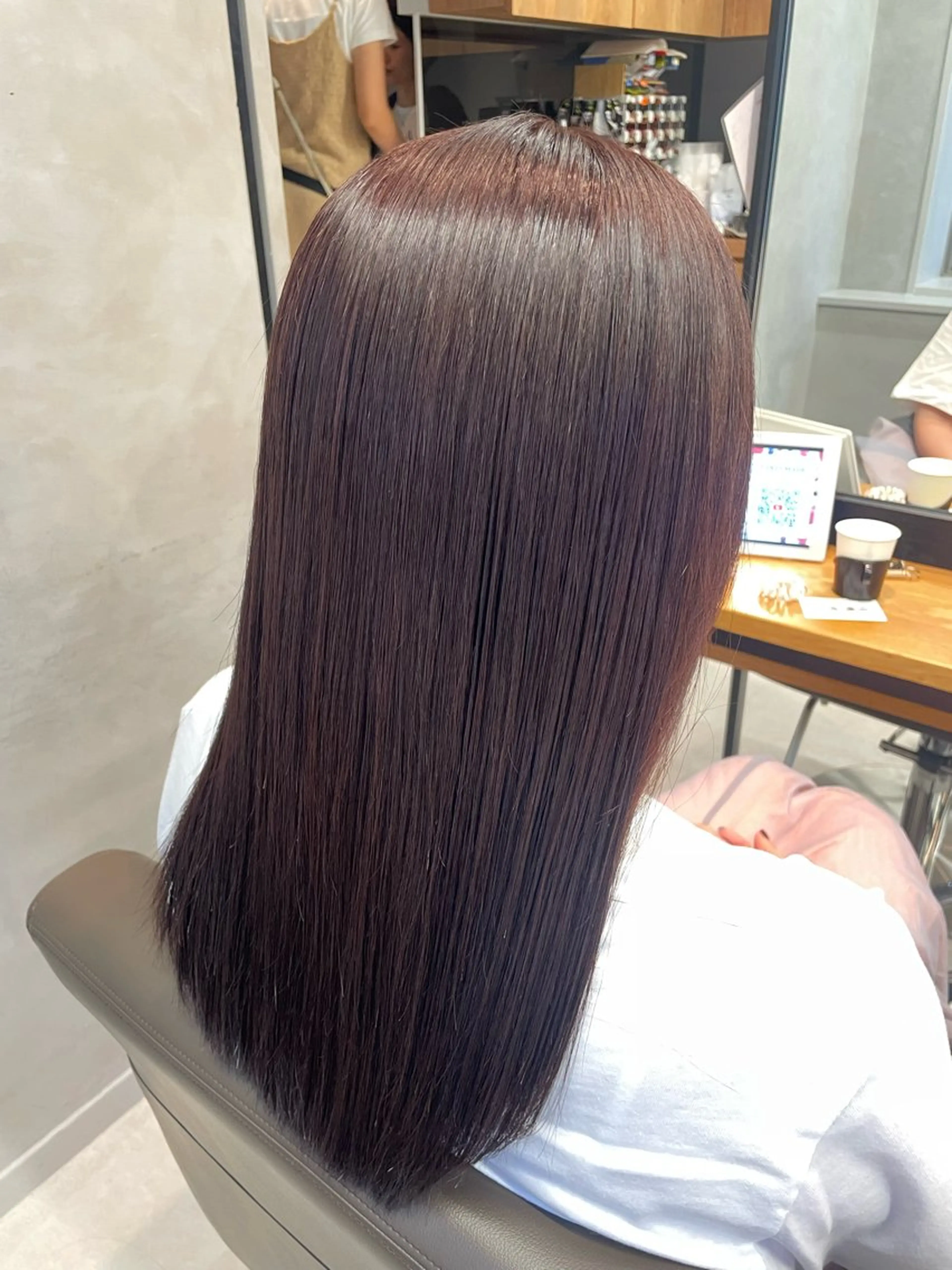 セミロング トリートメント メンズ縮毛矯正 ブリーチカラー/まやのヘアスタイル