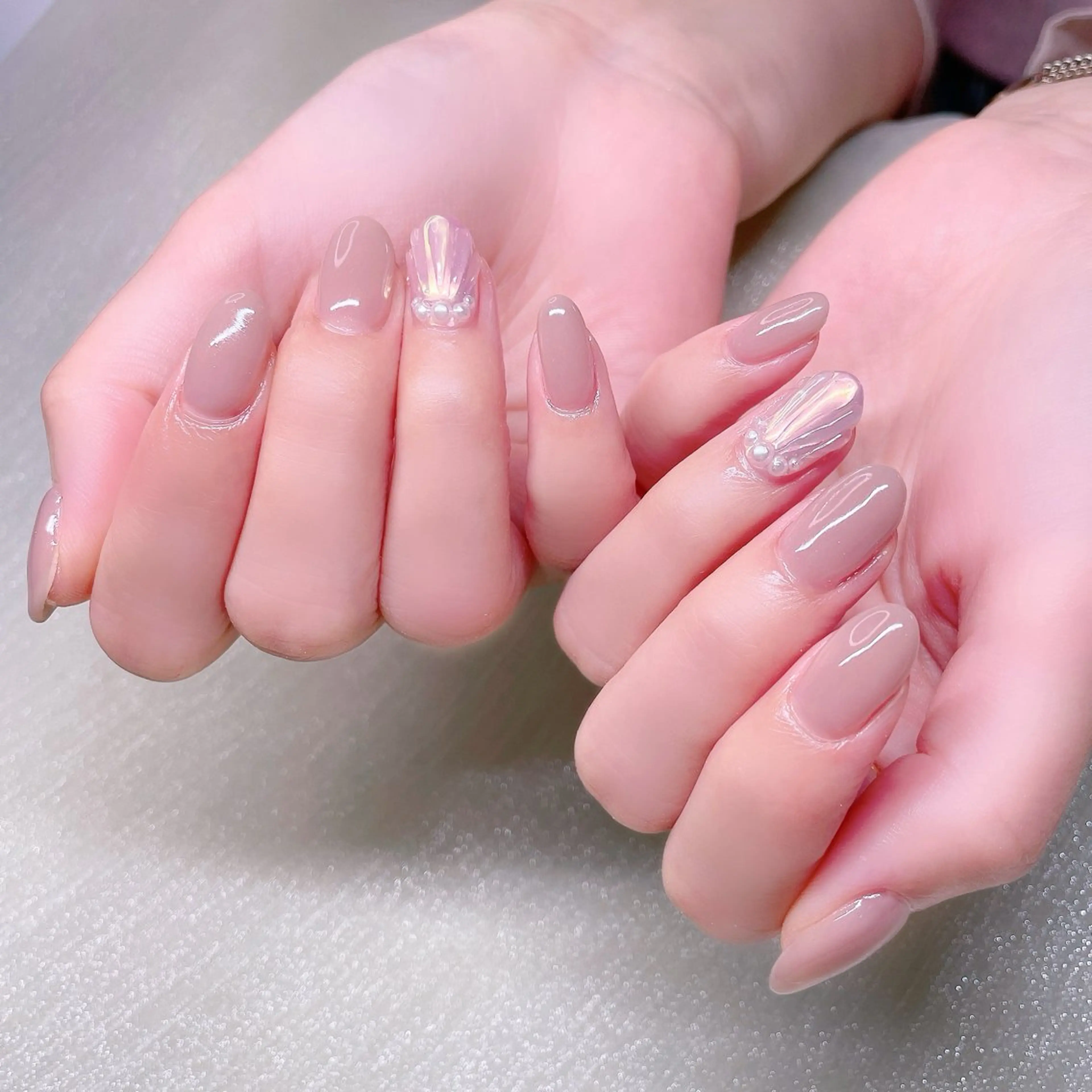 ネイル 長さ出し ストーンネイル ハンドネイル Nailist SUZU所属・Nailist suzuのネイルデザイン