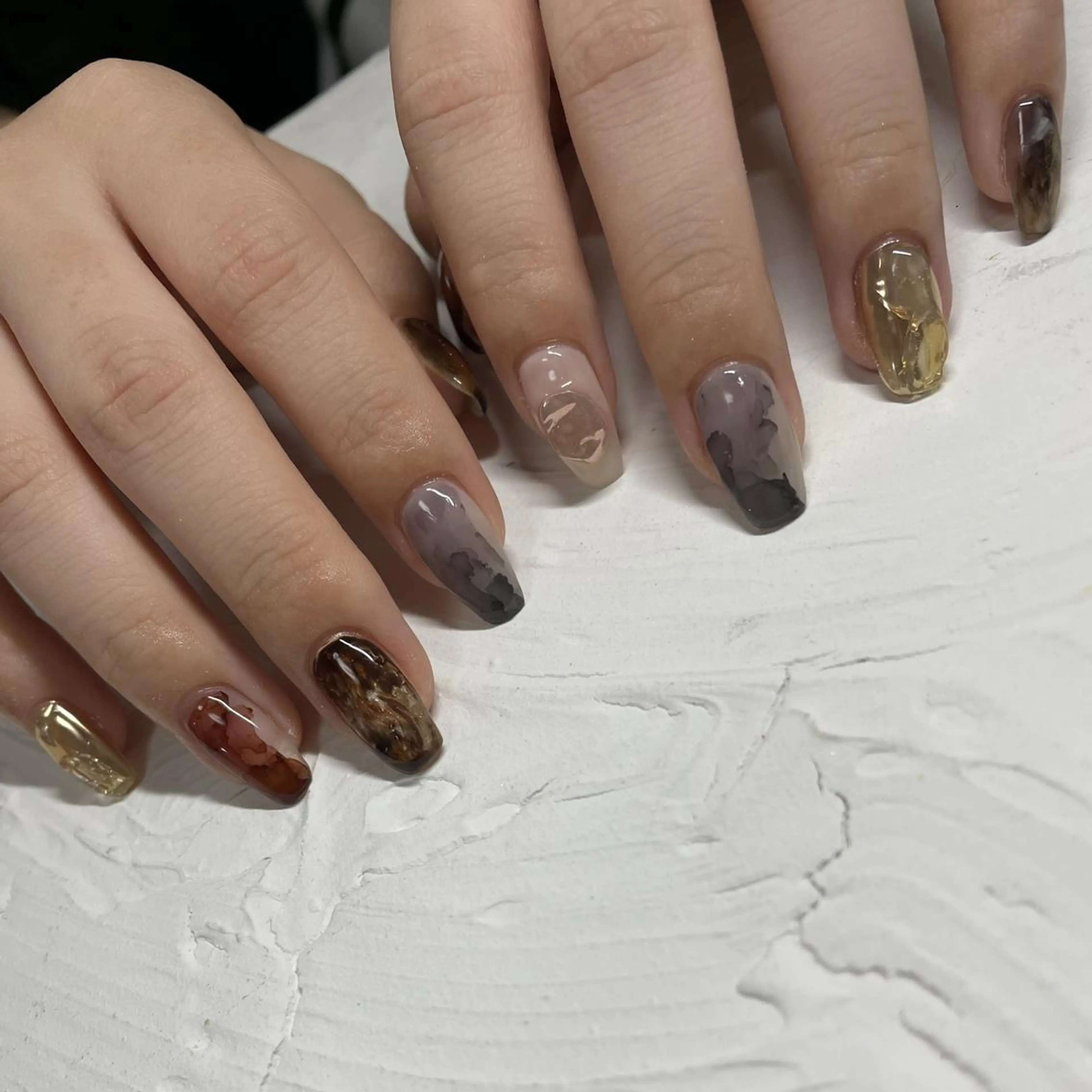 ネイル ハンドネイル フットネイル p.o.n. nuance/個性的のネイルデザイン