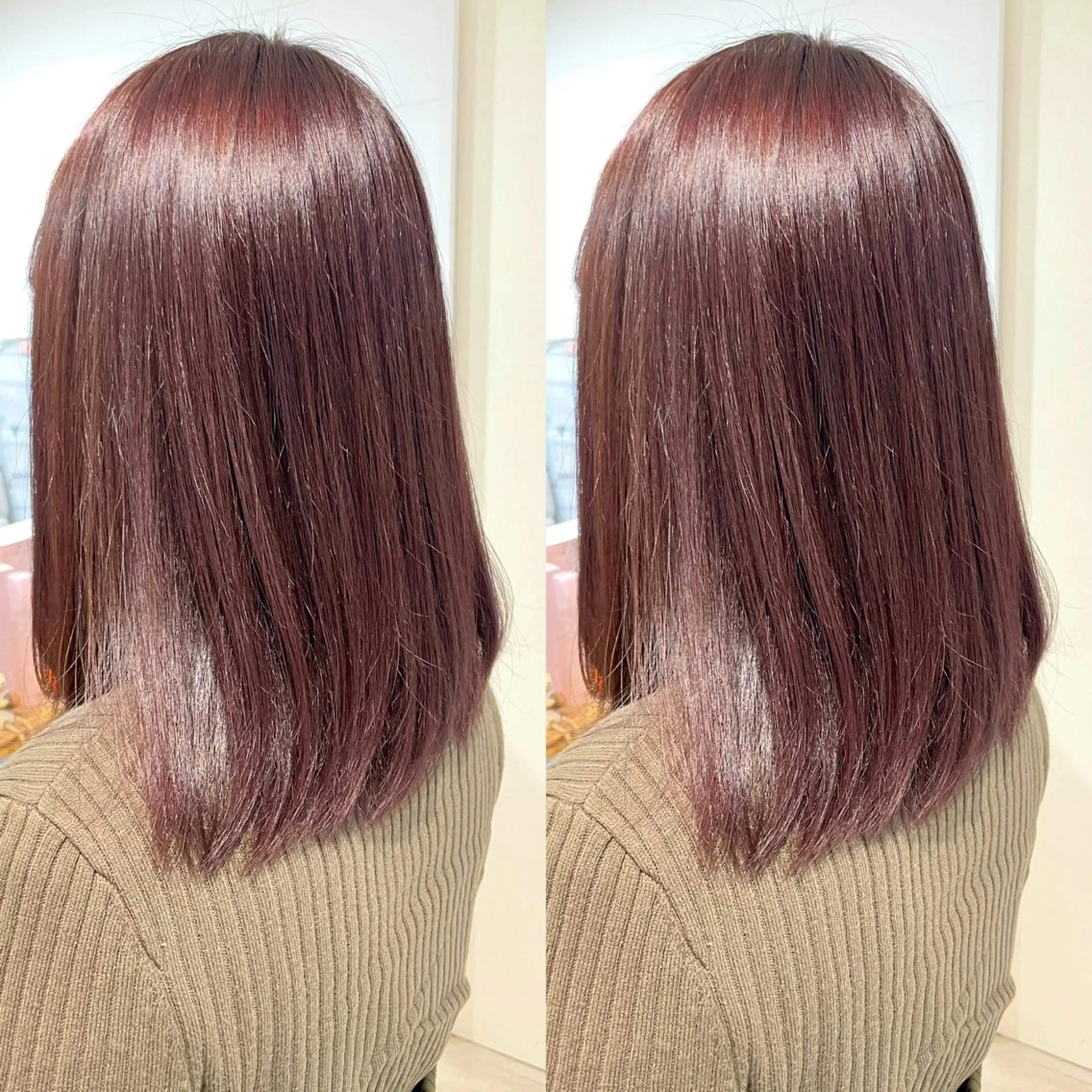 ミディアム カラー カット ヘアカラー トリートメント SEIRA♡レイヤー /ショート得意のヘアスタイル