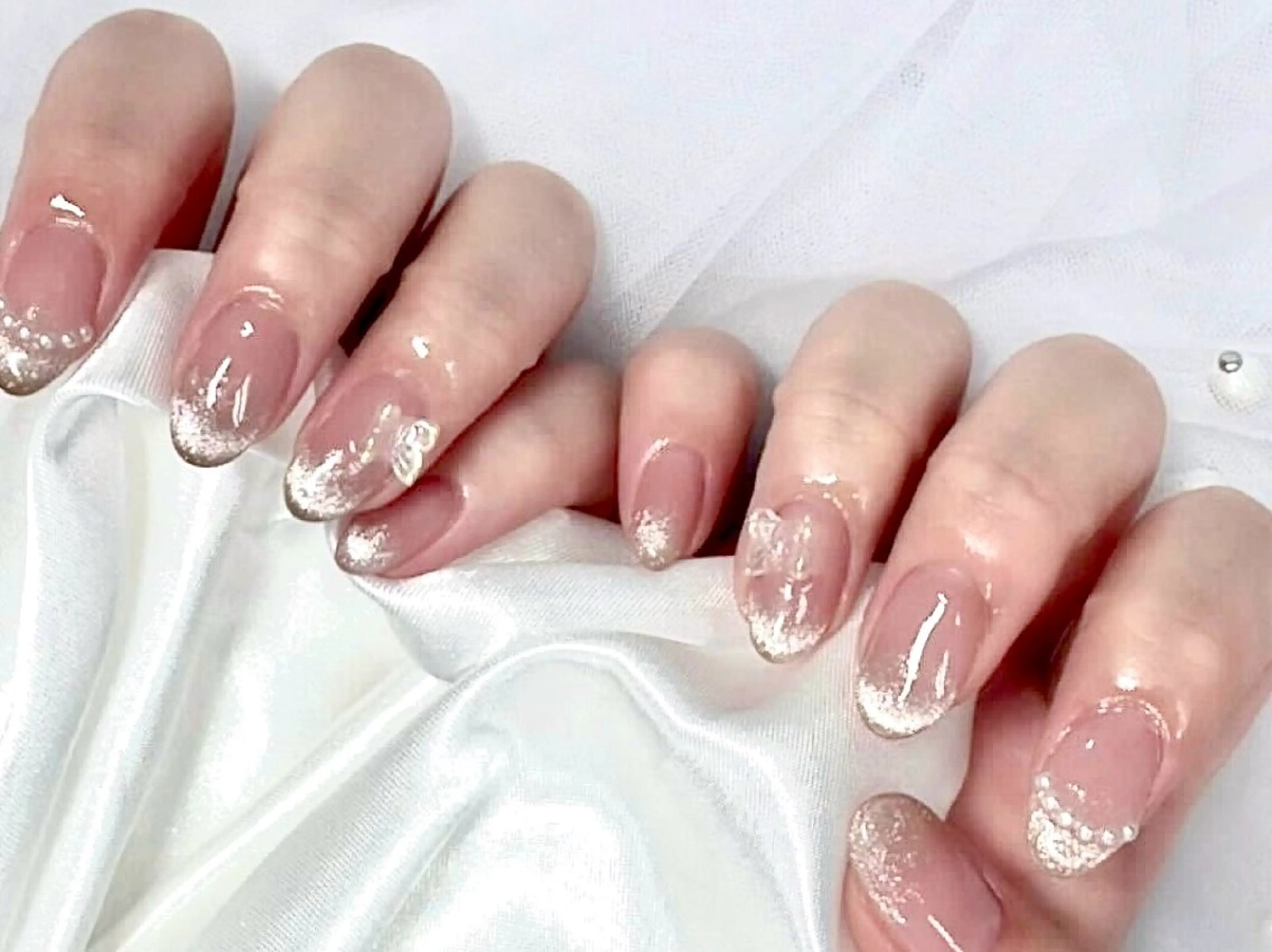 ネイル アートネイル ジェルネイル マグネットネイル ニュアンスネイル パラジェル ハンドネイル Nail Neige🐈🌙のネイルデザイン