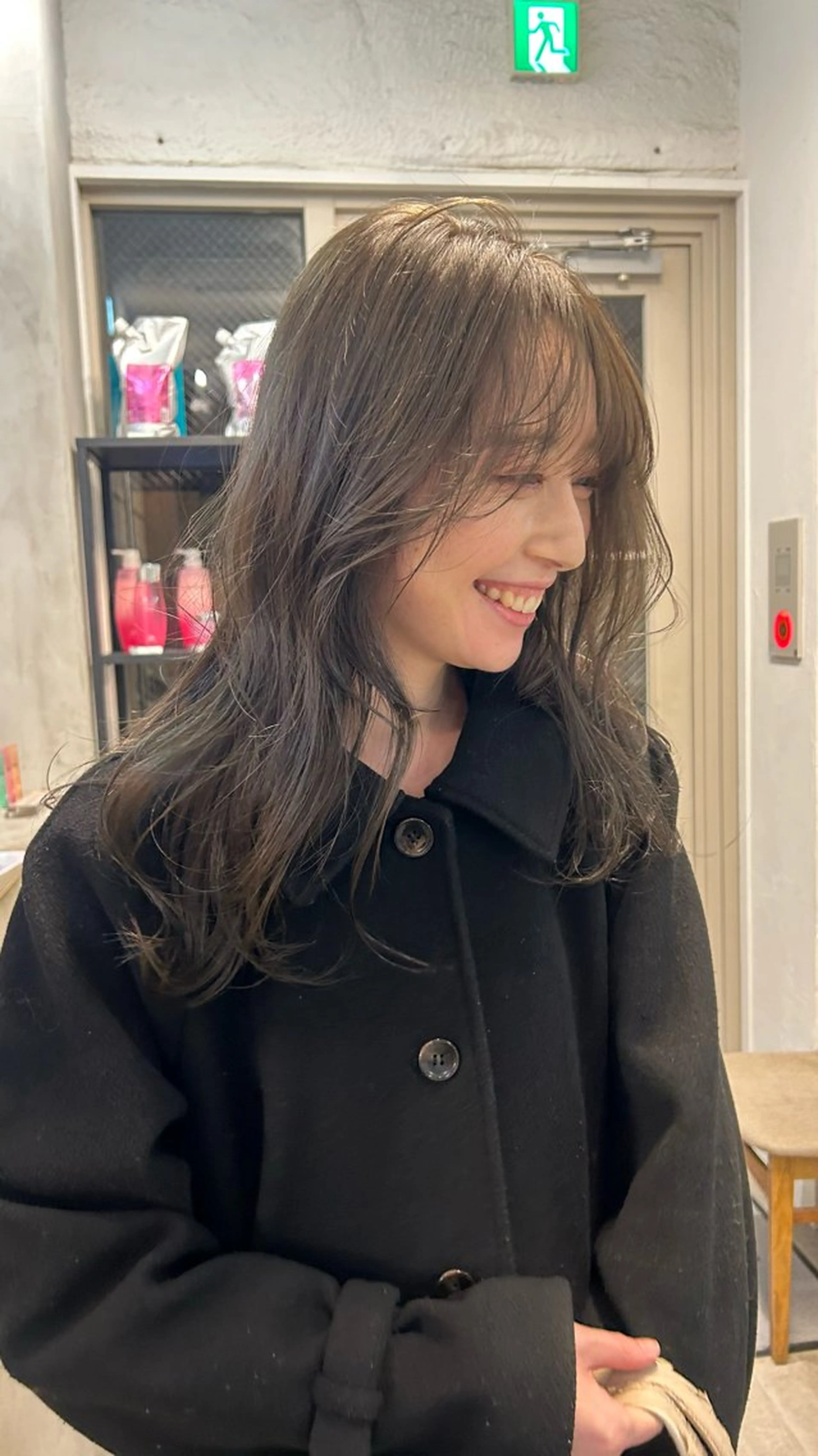 セミロング カラー カット ヘアカラー じゅわっと暖色カラー 🍊Moemiのヘアスタイル